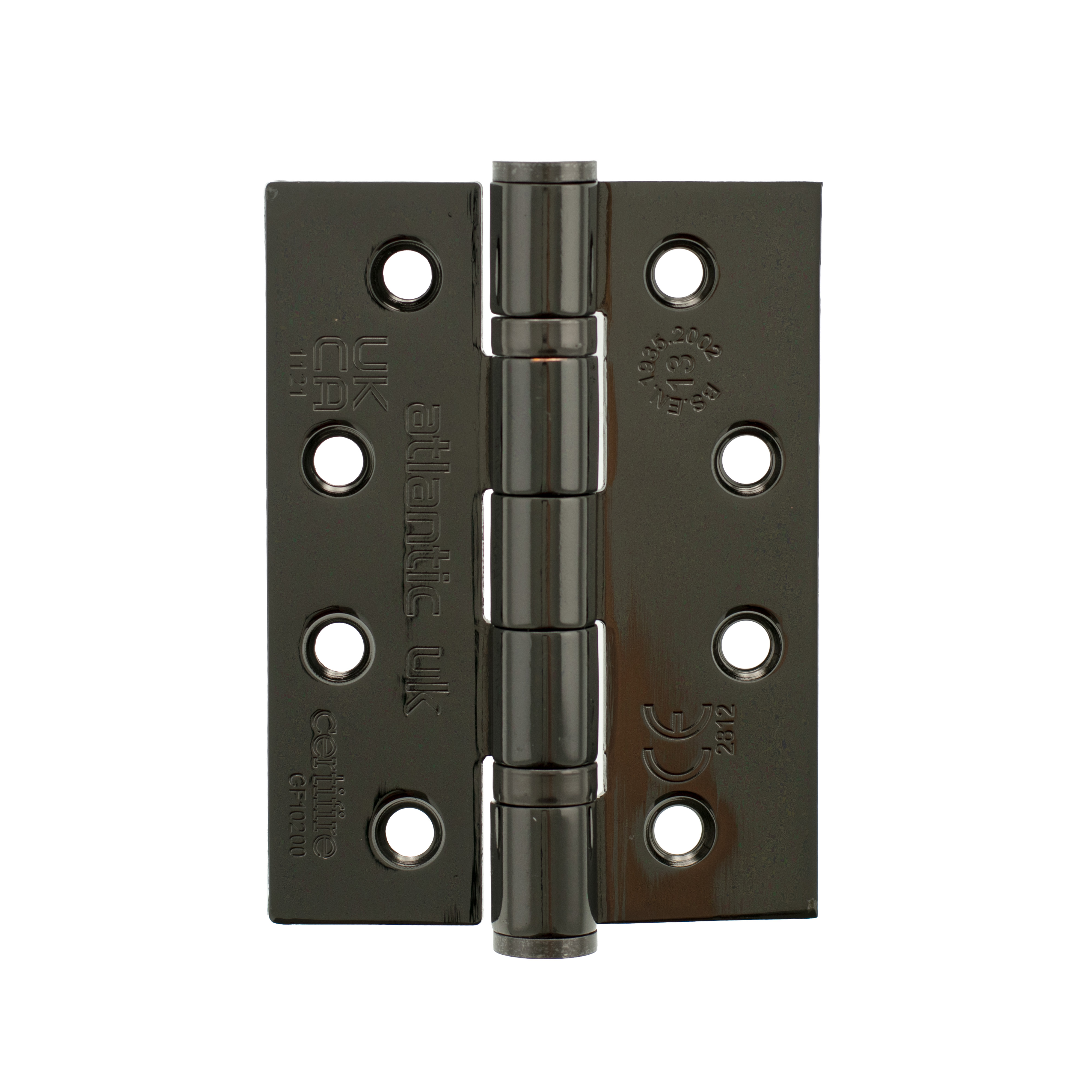 AH1433BN Atlantic Ball Bearing Hinges Grade 13 Fire Rated 4" x 3" x 3mm - Black Nickel