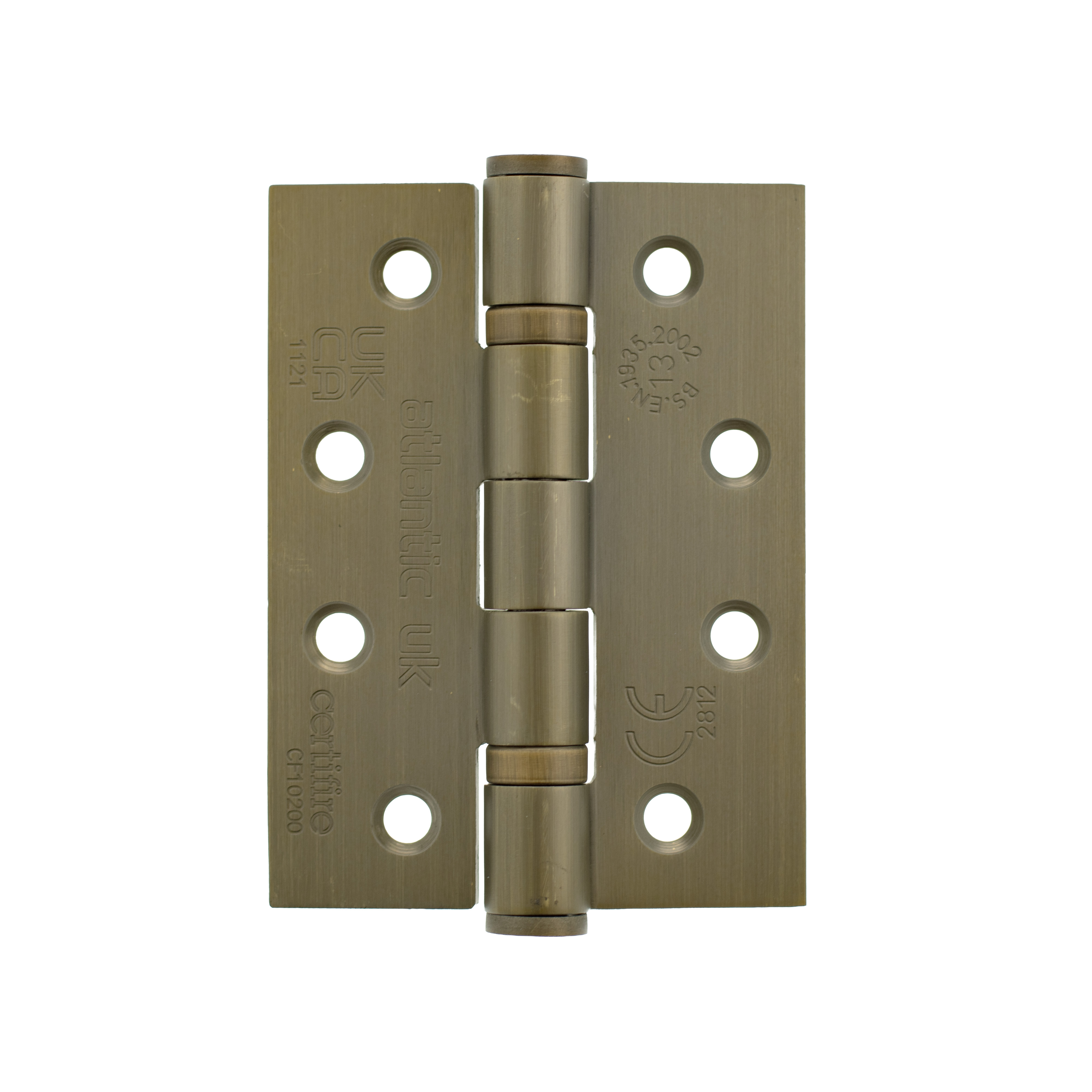AH1433MAB Atlantic Ball Bearing Hinges Grade 13 Fire Rated 4" x 3" x 3mm - Matt Antique Brass
