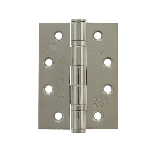 AH1433PSS Atlantic Ball Bearing Hinges Grade 13 Fire Rated 4" x 3" x 3mm - Polished Stainless Steel