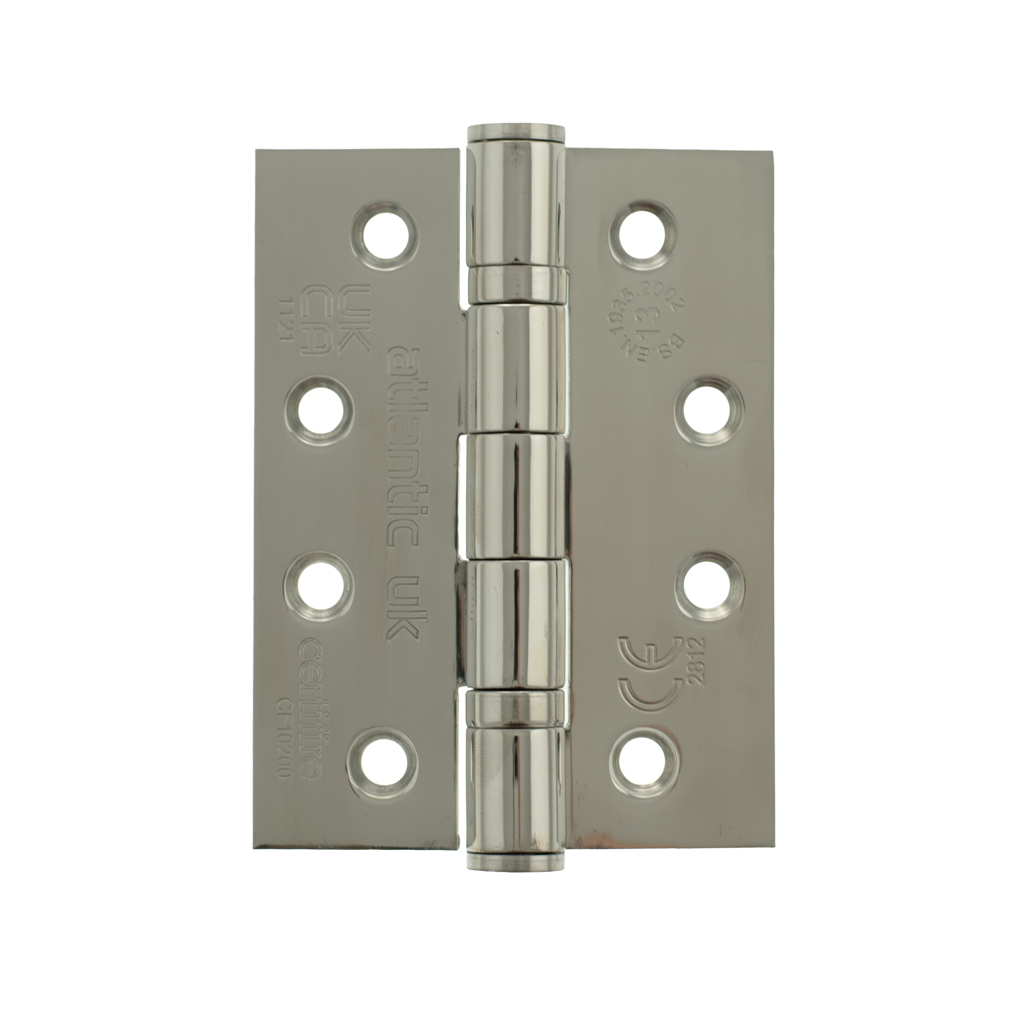 AH1433PSS Atlantic Ball Bearing Hinges Grade 13 Fire Rated 4" x 3" x 3mm - Polished Stainless Steel