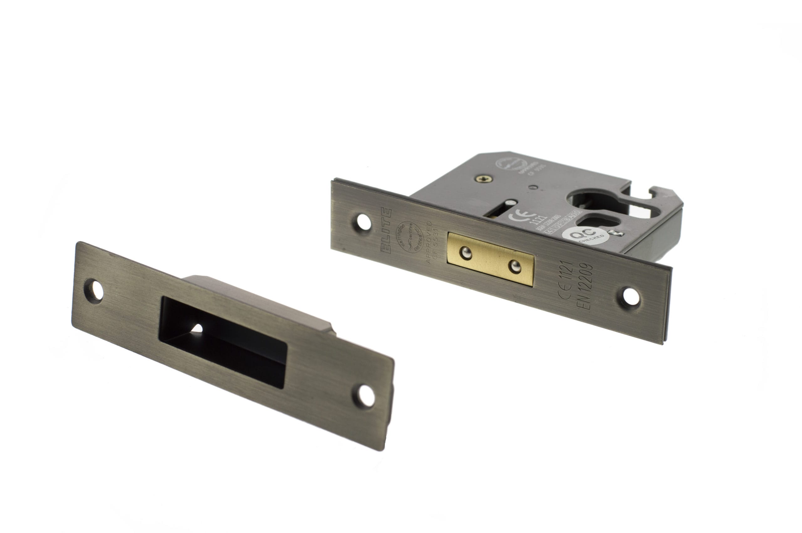 ALKDEADE25MAB Atlantic Euro Deadlock [CE] 2.5" - Matt Antique Brass
