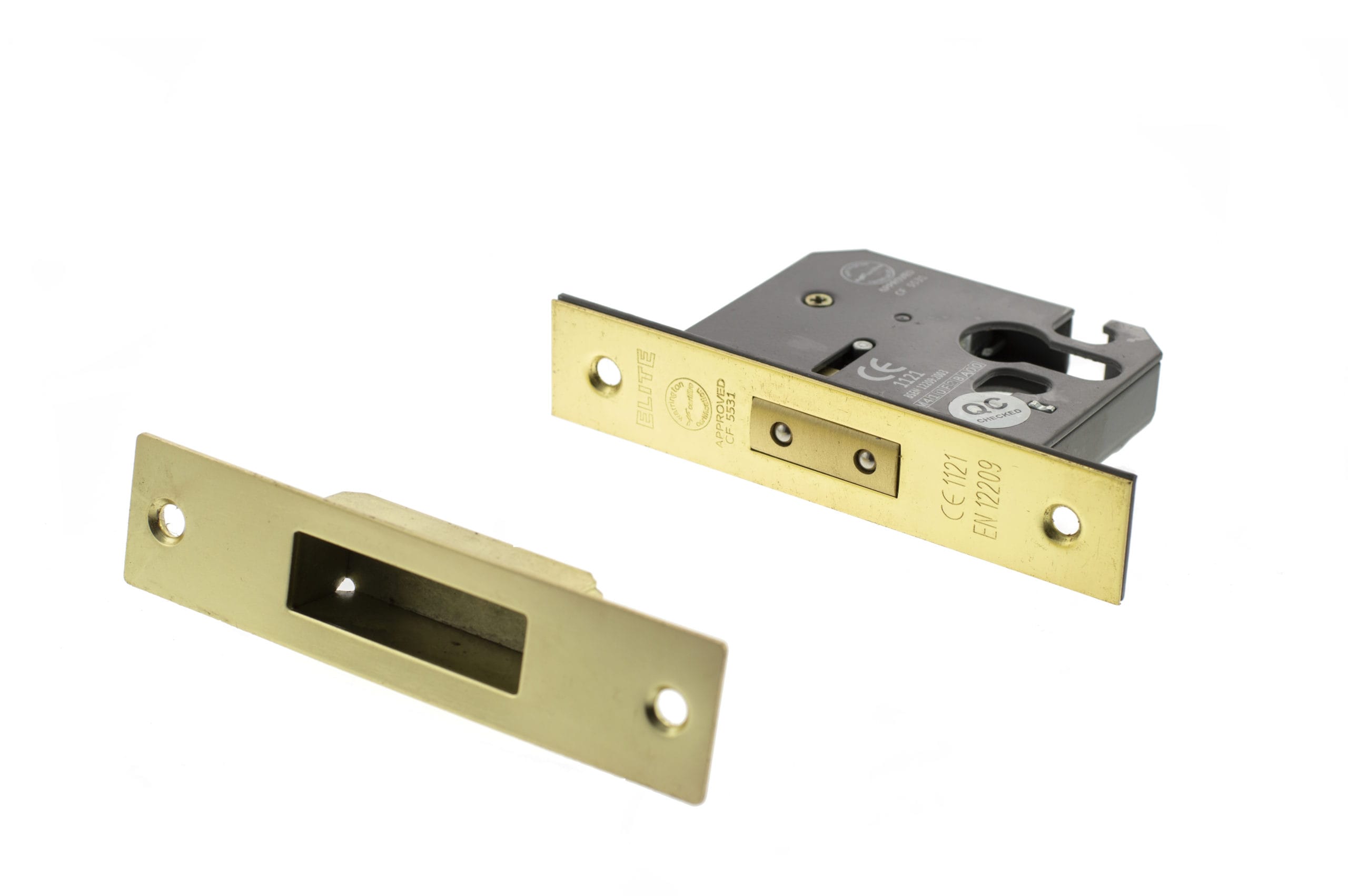 ALKDEADE25PB Atlantic Euro Deadlock [CE] 2.5" - Polished Brass
