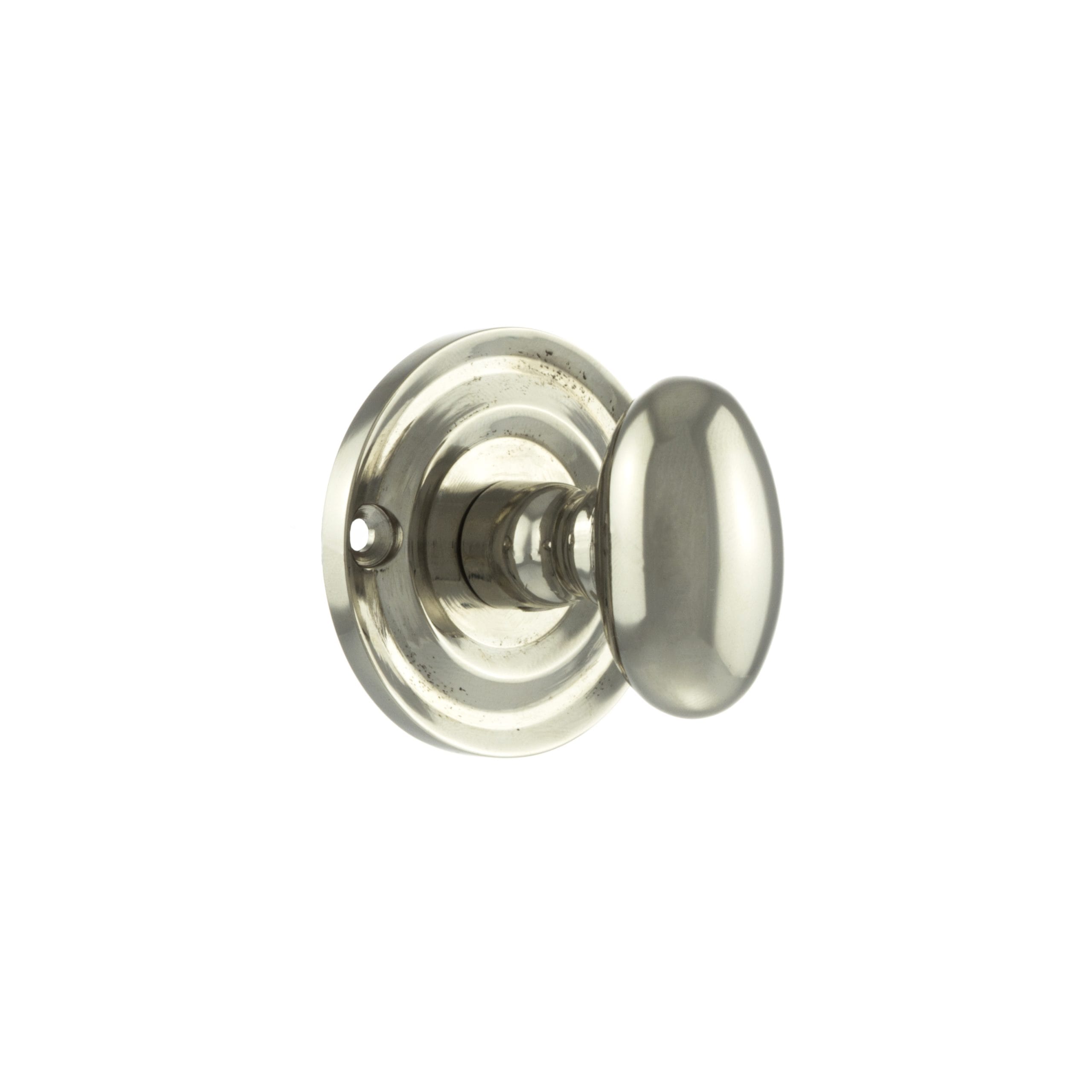 OEOWCPN Old English Solid Brass Oval WC Turn and Release - Polished Nickel