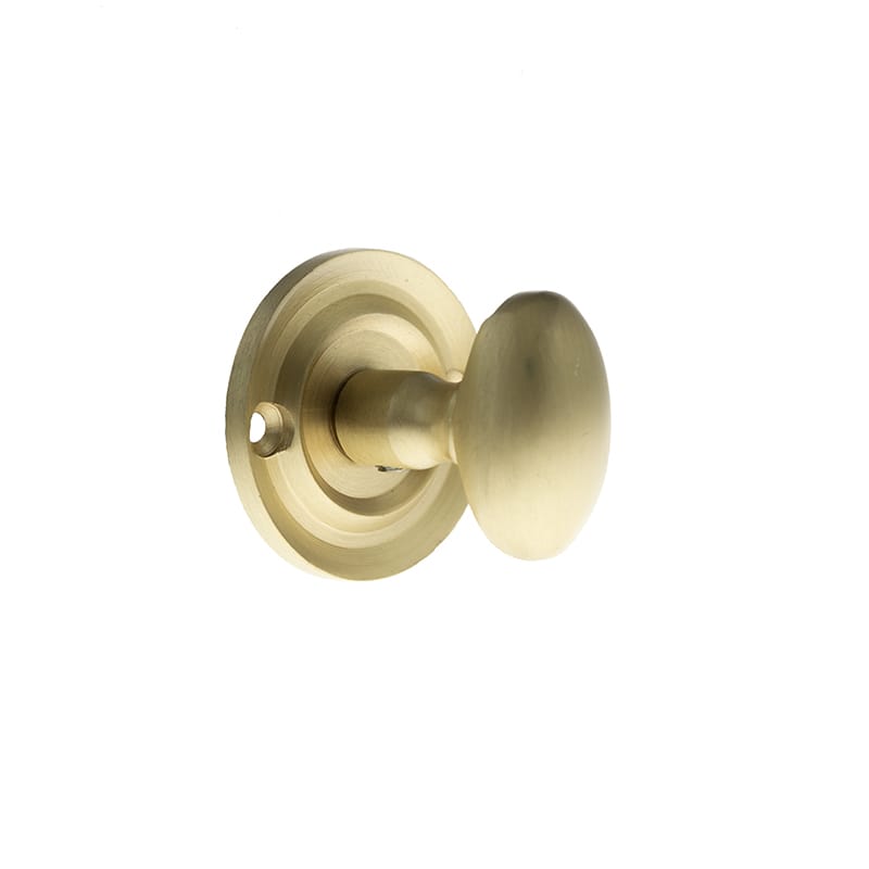 OEOWCSB Old English Solid Brass Oval WC Turn and Release - Satin Brass