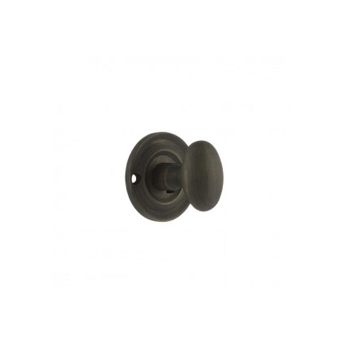 OEOWCUB Old English Solid Brass Oval WC Turn and Release - Urban Bronze