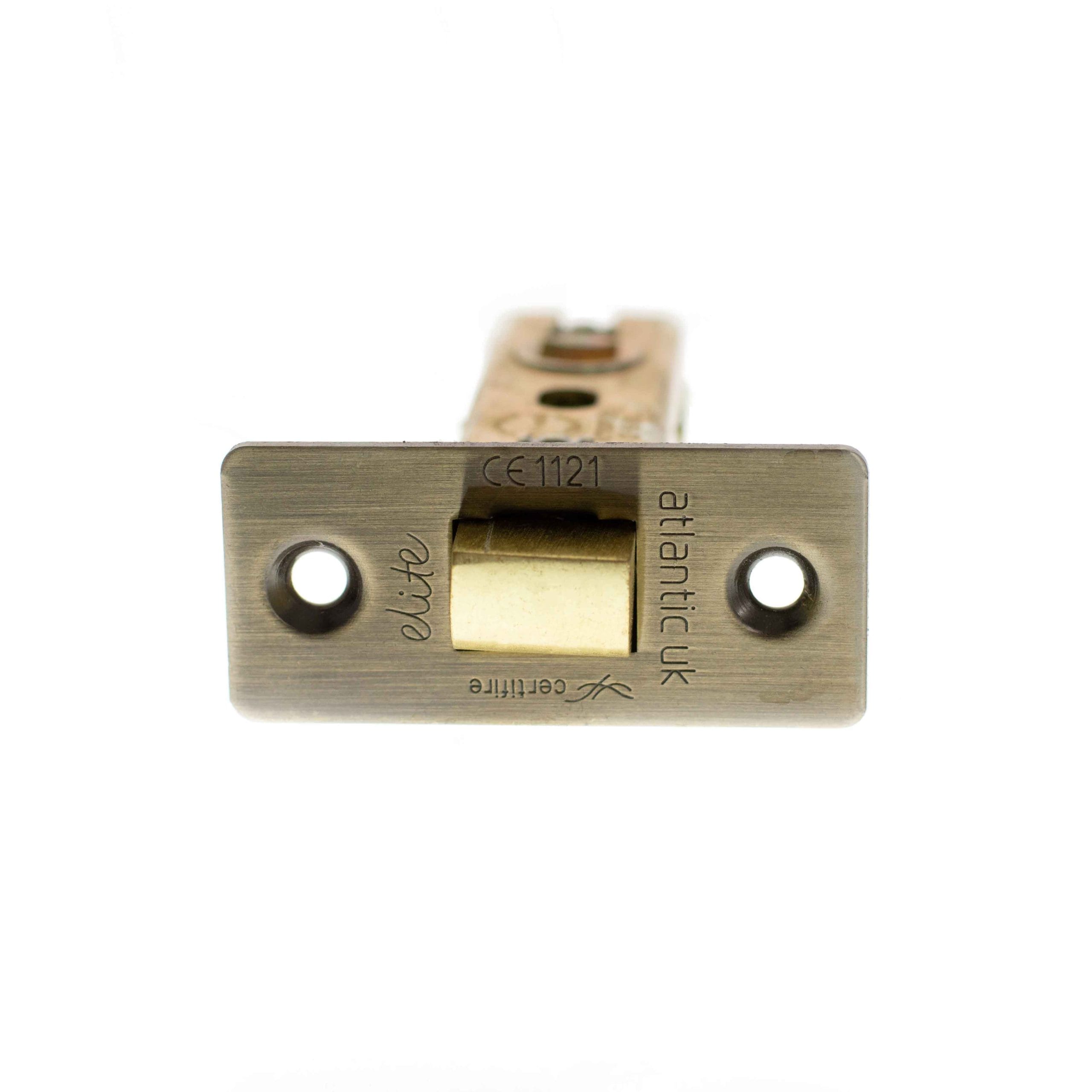ALCE25AB Atlantic Fire-Rated CE Marked Bolt Through Tubular Latch 2.5" - Antique Brass