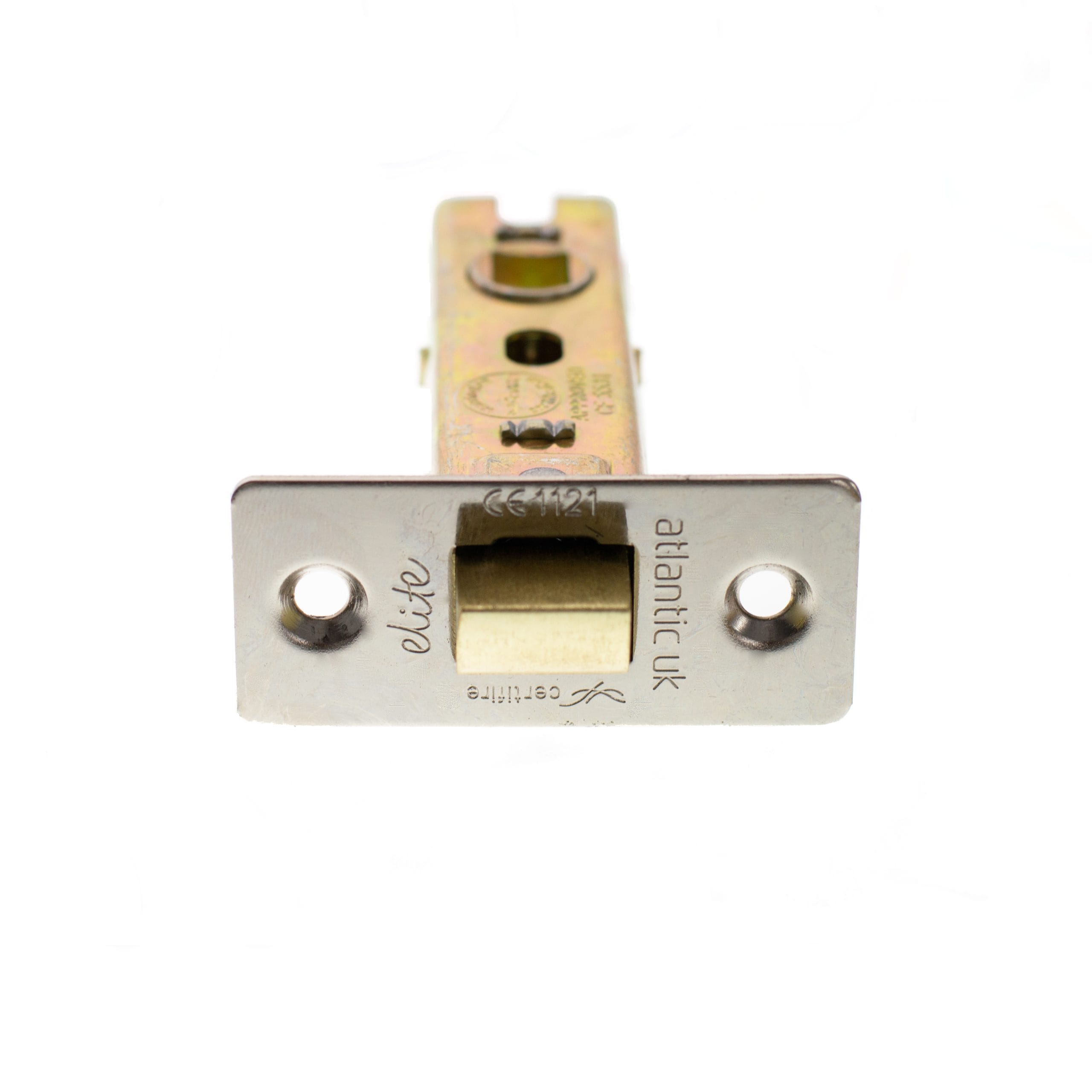 ALCE25PN Atlantic Fire-Rated CE Marked Bolt Through Tubular Latch 2.5" - Polished Nickel