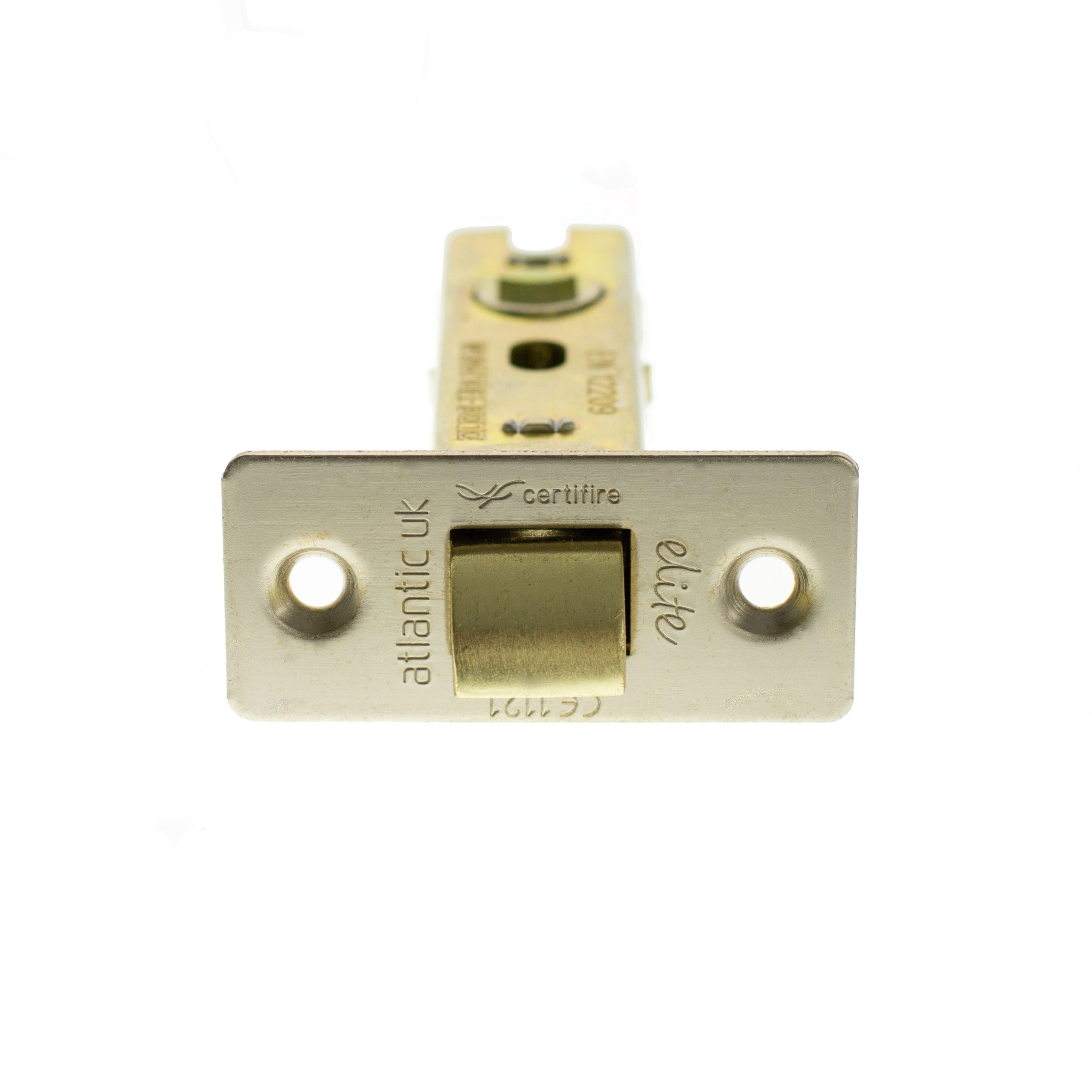 ALCE25SN Atlantic Fire-Rated CE Marked Bolt Through Tubular Latch 2.5" - Satin Nickel