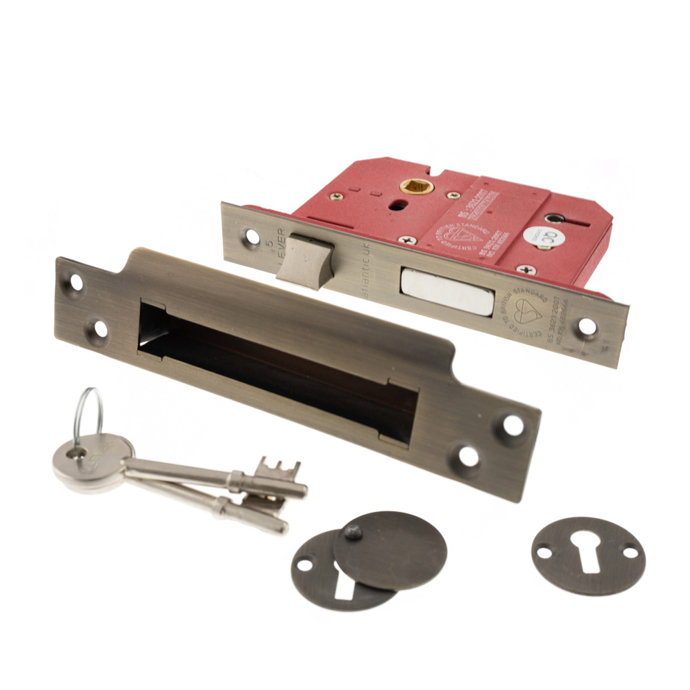 Atlantic 5 Lever Key Sashlock [BS] 2.5" - Urban Bronze - Key-to-differ