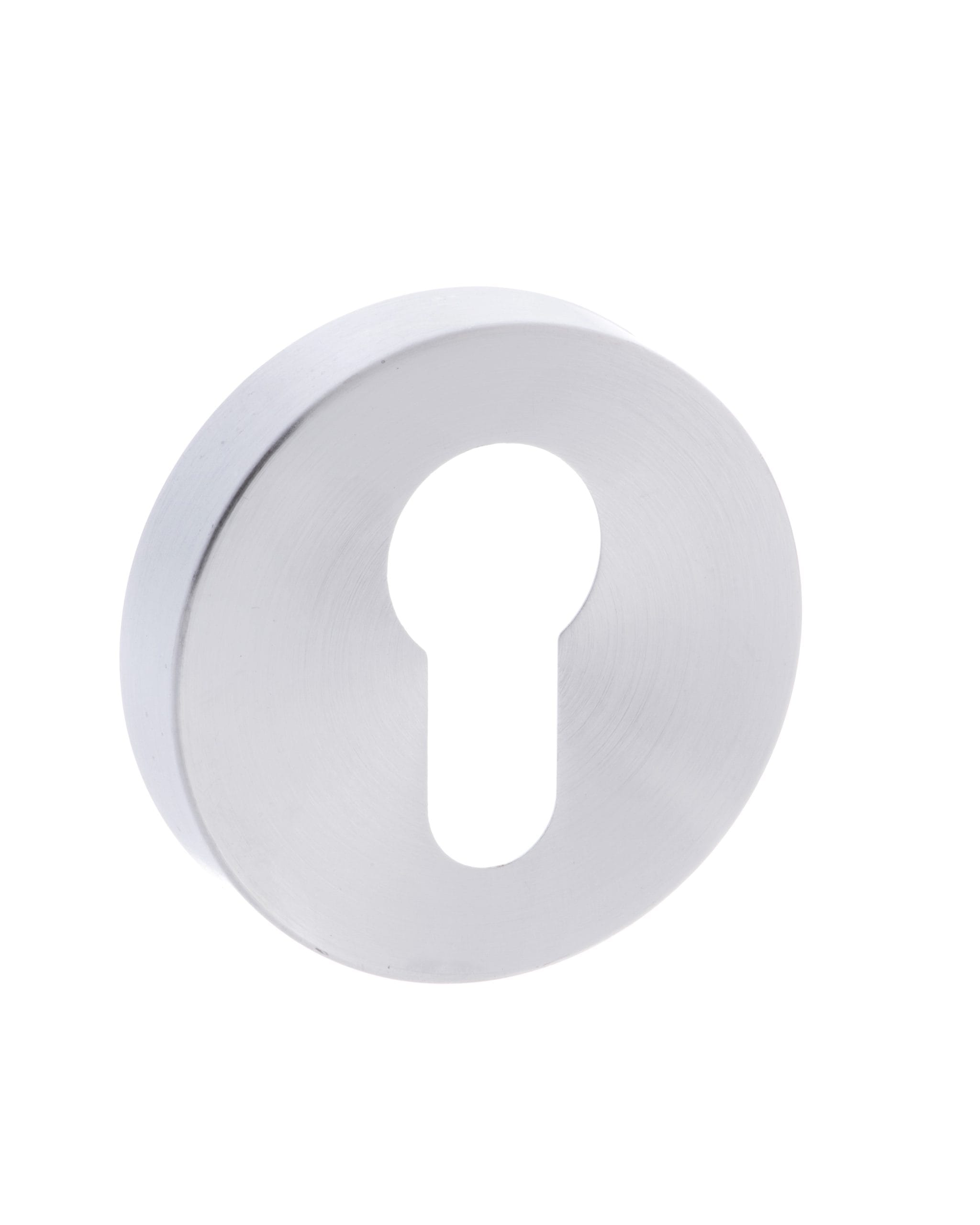 CTFMRESC CleanTouch Anti-Bac Euro Escutcheons on Minimal Round Rose - Satin Chrome