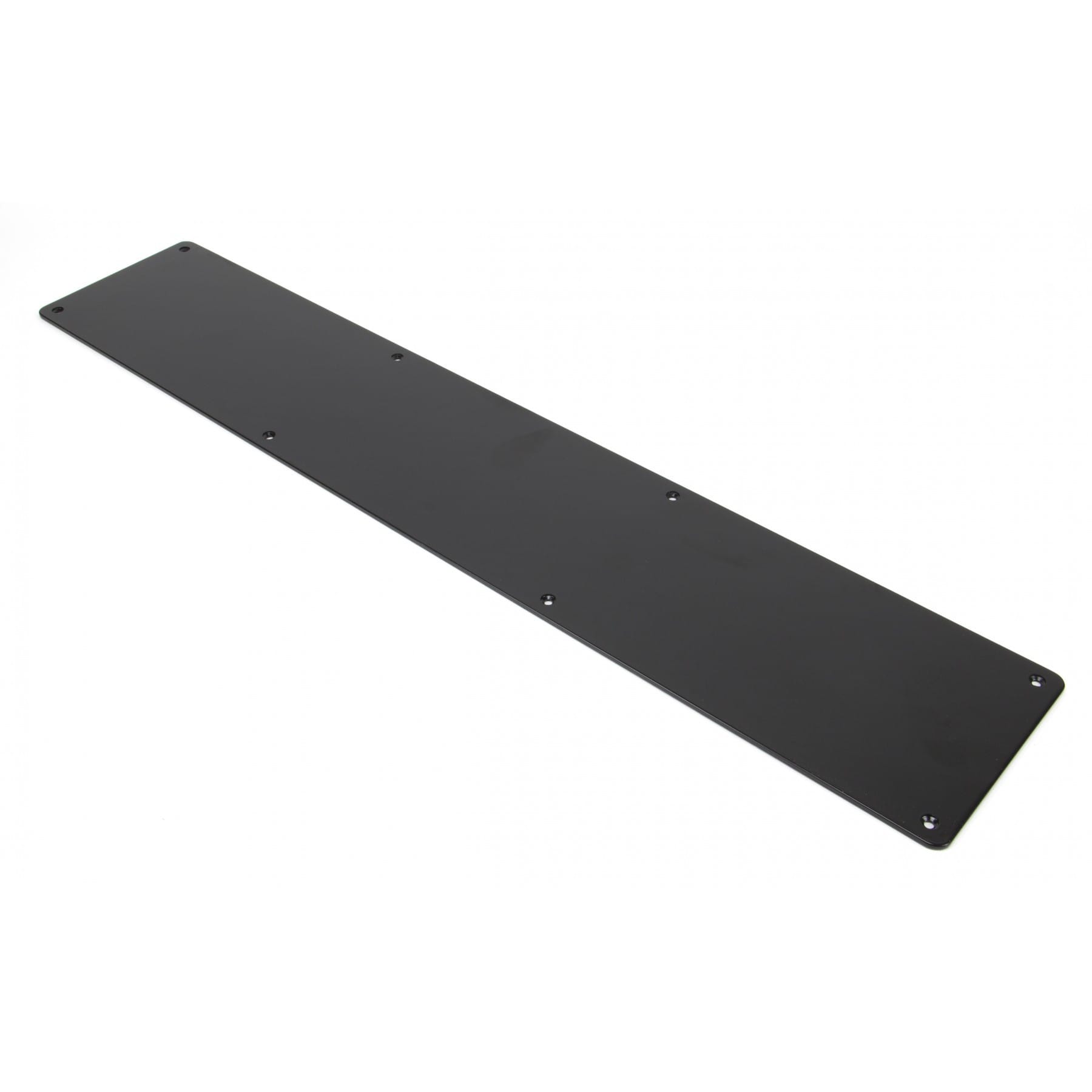 Atlantic Kick Plate Radius Corner Pre drilled with screws - Matt Black