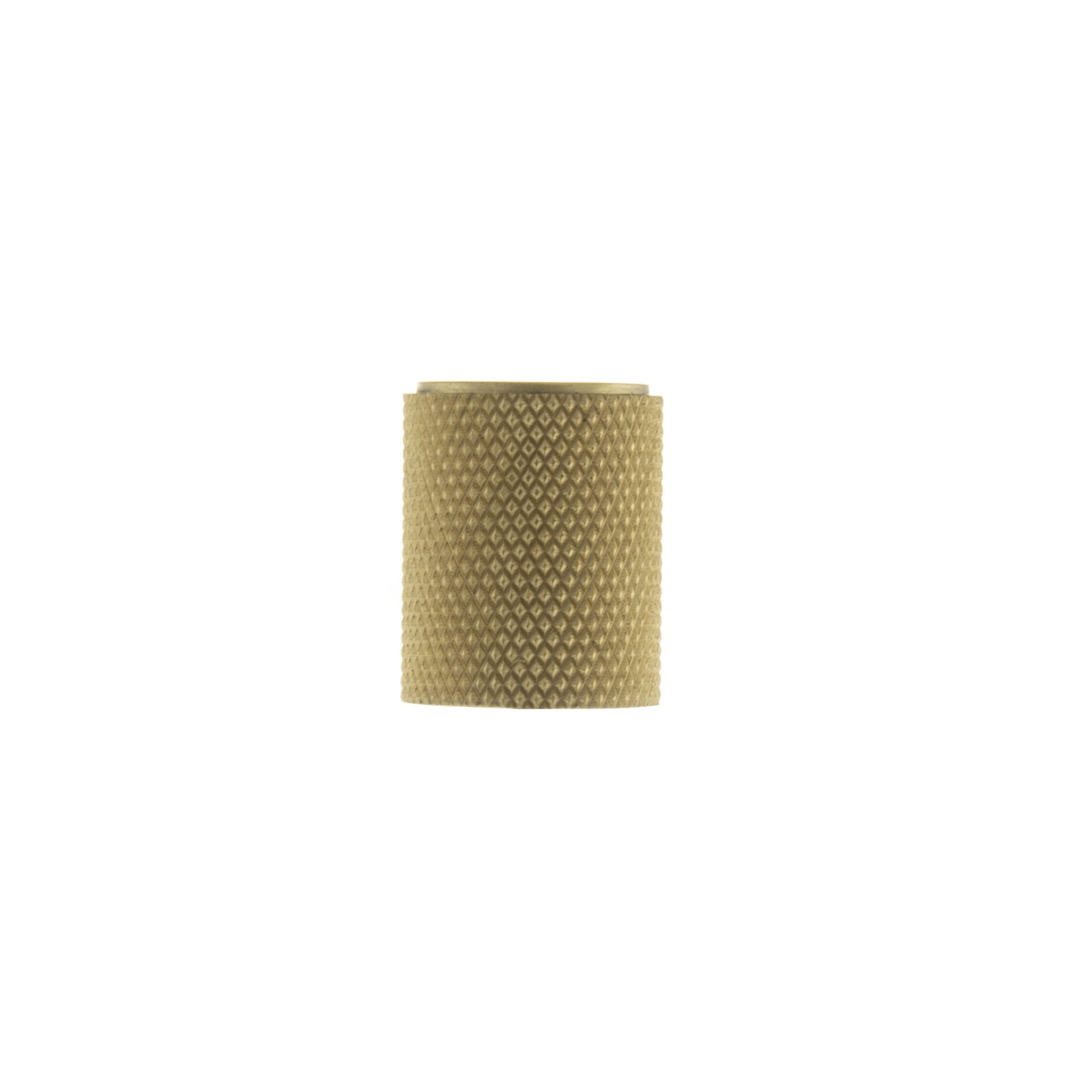 MHCK1820SB Millhouse Brass Watson Cylinder Knurled Cabinet Knob on Concealed Fix - Satin Brass