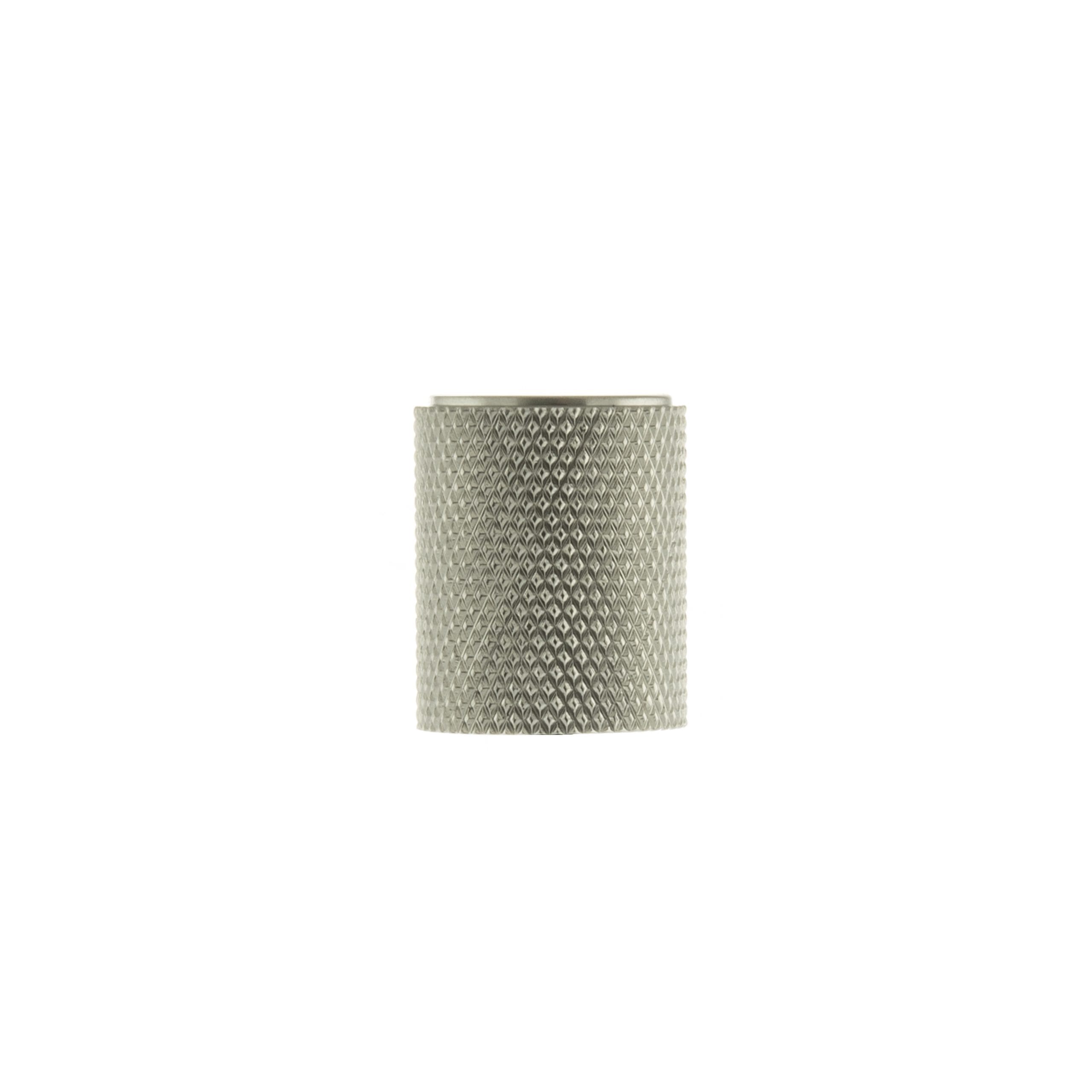 MHCK1820SN Millhouse Brass Watson Cylinder Knurled Cabinet Knob on Concealed Fix - Satin Nickel