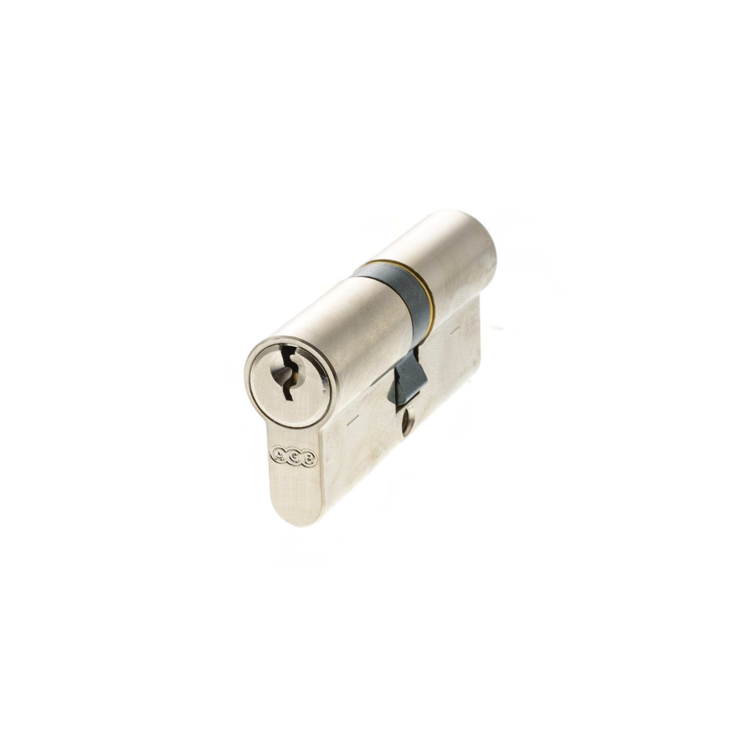 C603063030 AGB Euro Profile 5 Pin Double Cylinder 35-35mm (70mm) - Polished Nickel