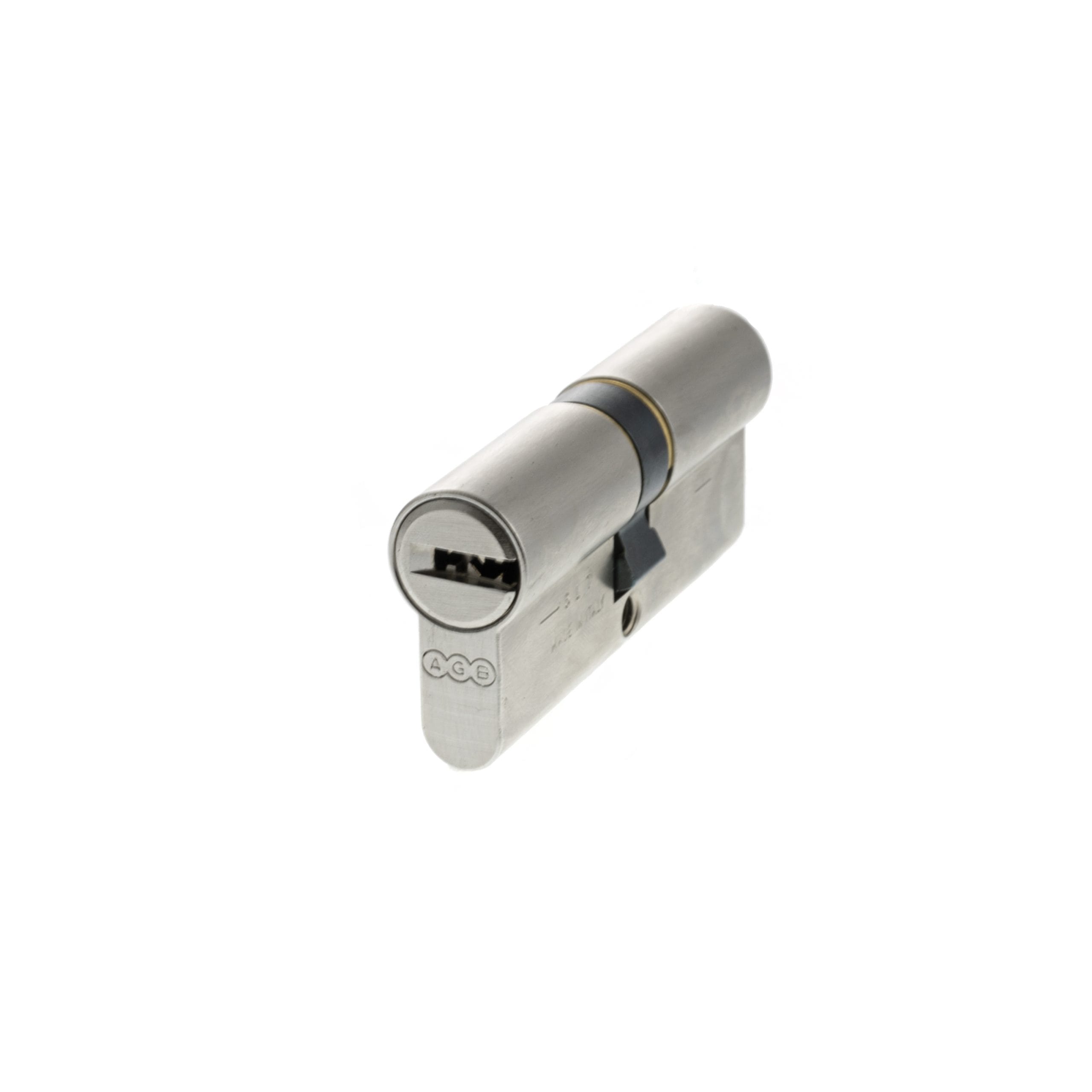 CA00323030 AGB Euro Profile 15 Pin Double Cylinder 35-35mm (70mm) - Satin Chrome