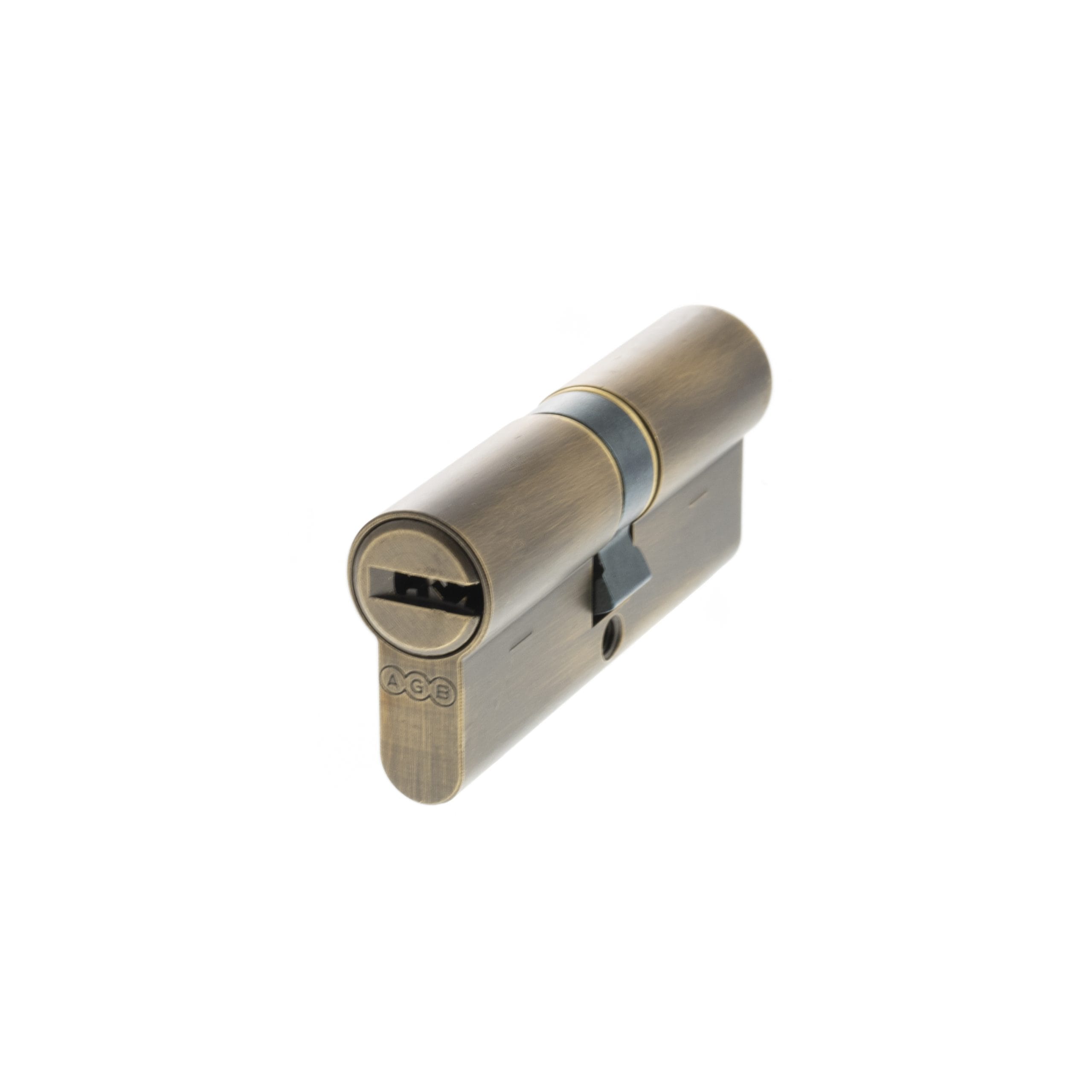 CA00723030 AGB Euro Profile 15 Pin Double Cylinder 35-35mm (70mm) - Matt Antique Brass