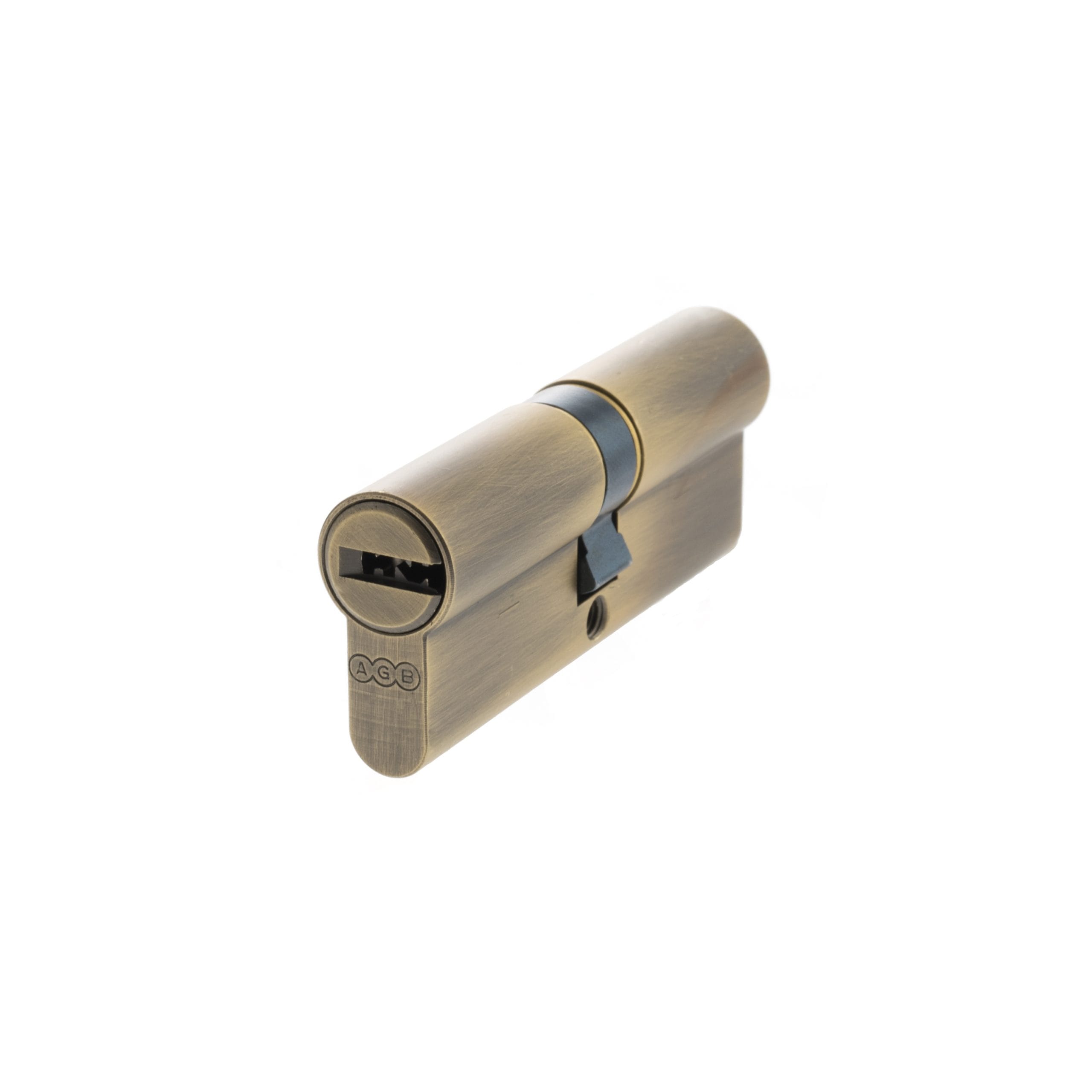 CA00723535 AGB Euro Profile 15 Pin Double Cylinder 40-40mm (80mm) - Matt Antique Brass