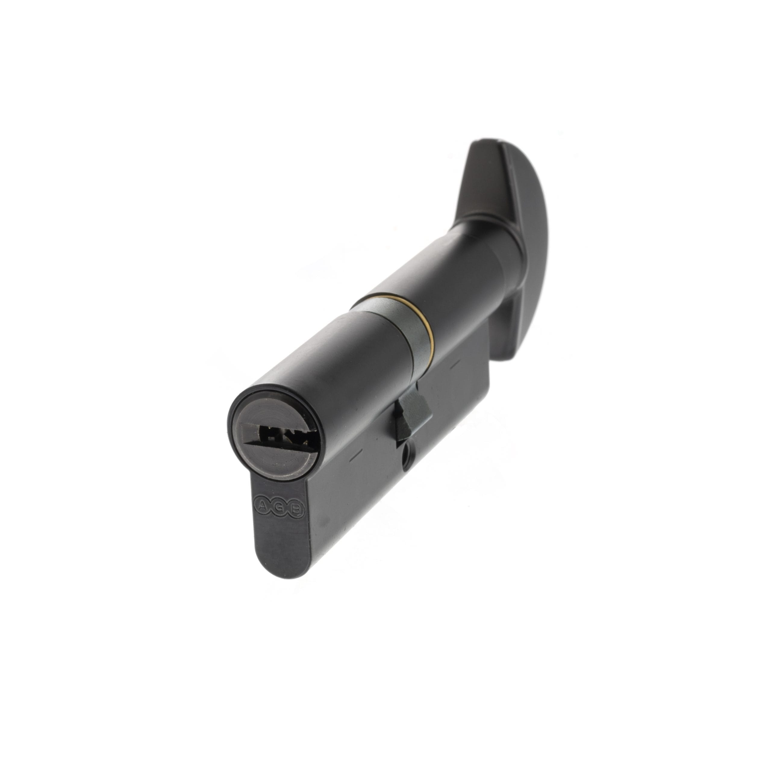 CA20843535 AGB Euro Profile 15 Pin Cylinder Key to Turn 40-40mm (80mm) - Matt Black