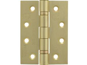 AH1433SB Atlantic Ball Bearing Hinges Grade 13 Fire Rated 4" x 3" x 3mm - Satin Brass