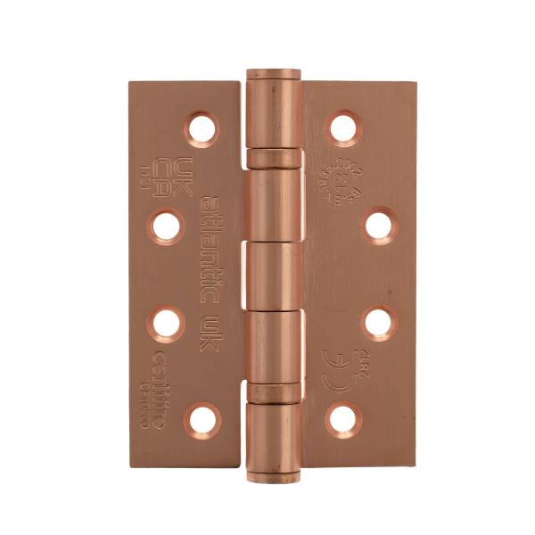 AH1433USC Atlantic Ball Bearing Hinges Grade 13 Fire Rated 4" x 3" x 3mm - Urban Satin Copper