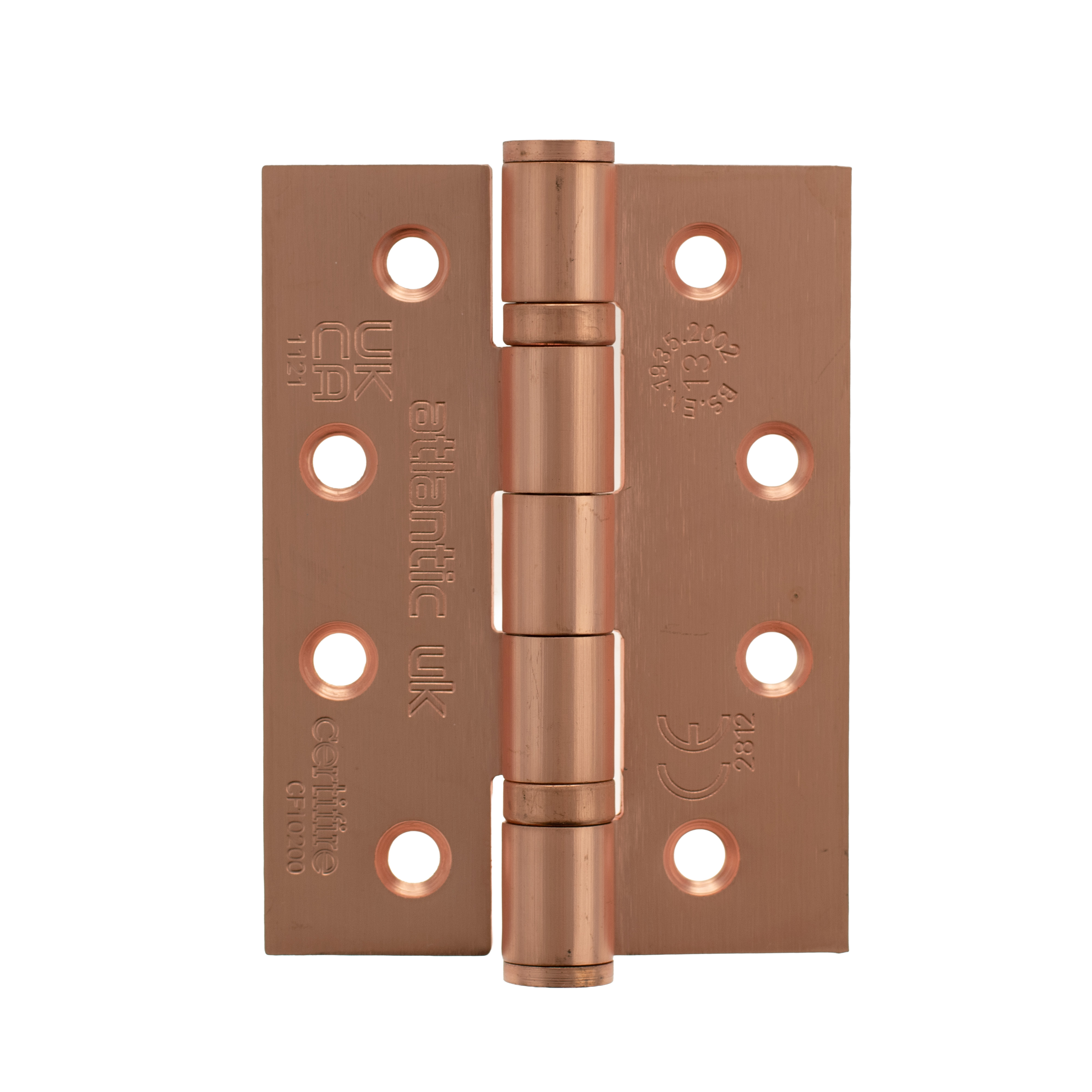 AH1433USC Atlantic Ball Bearing Hinges Grade 13 Fire Rated 4" x 3" x 3mm - Urban Satin Copper