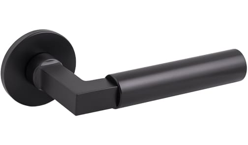 T4071R5SMB Tupai Rapido 5S Covas Lever Door Handle on 5mm Slimline Round Rose - Pearl Black