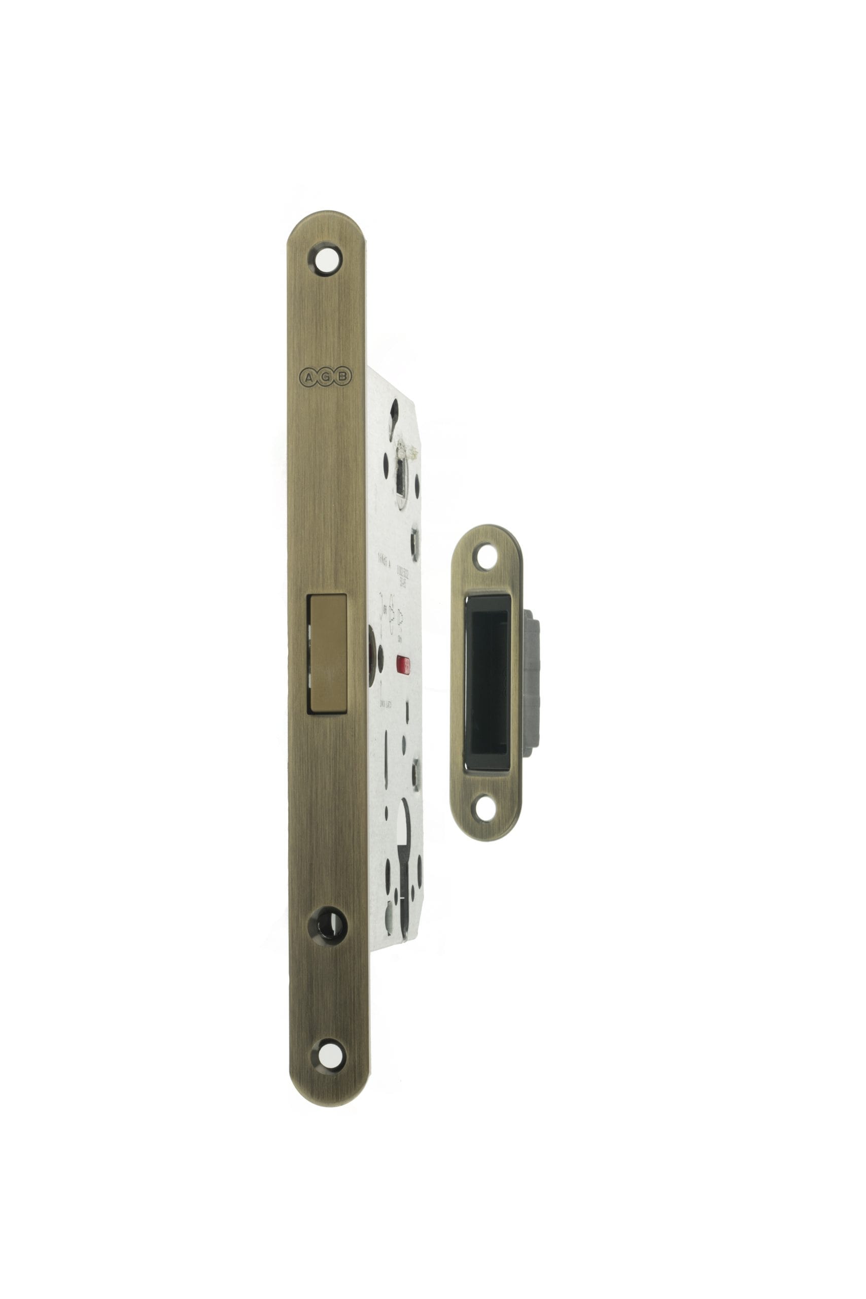 AGB2XTEAB AGB Polaris 2XT Magnetic Euro Profile Sashlock 50mm backset - Antique Brass