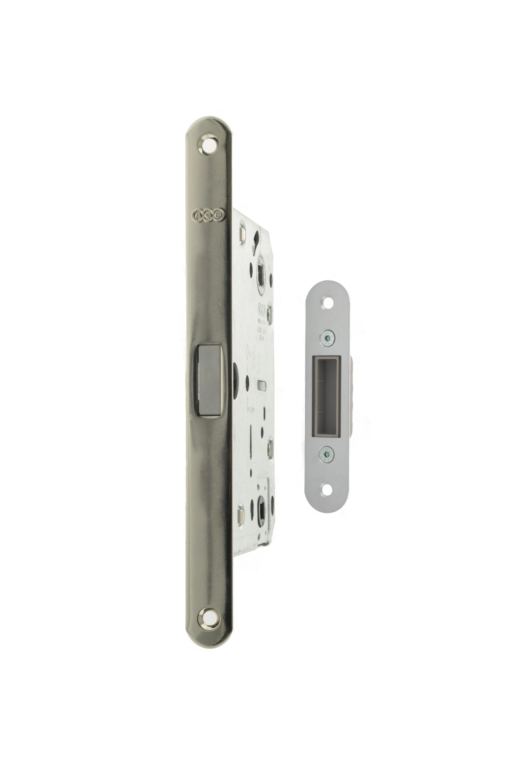AGB2XTWCPC AGB Polaris 2XT Magnetic Bathroom Lock 60mm backset - Polished Chrome