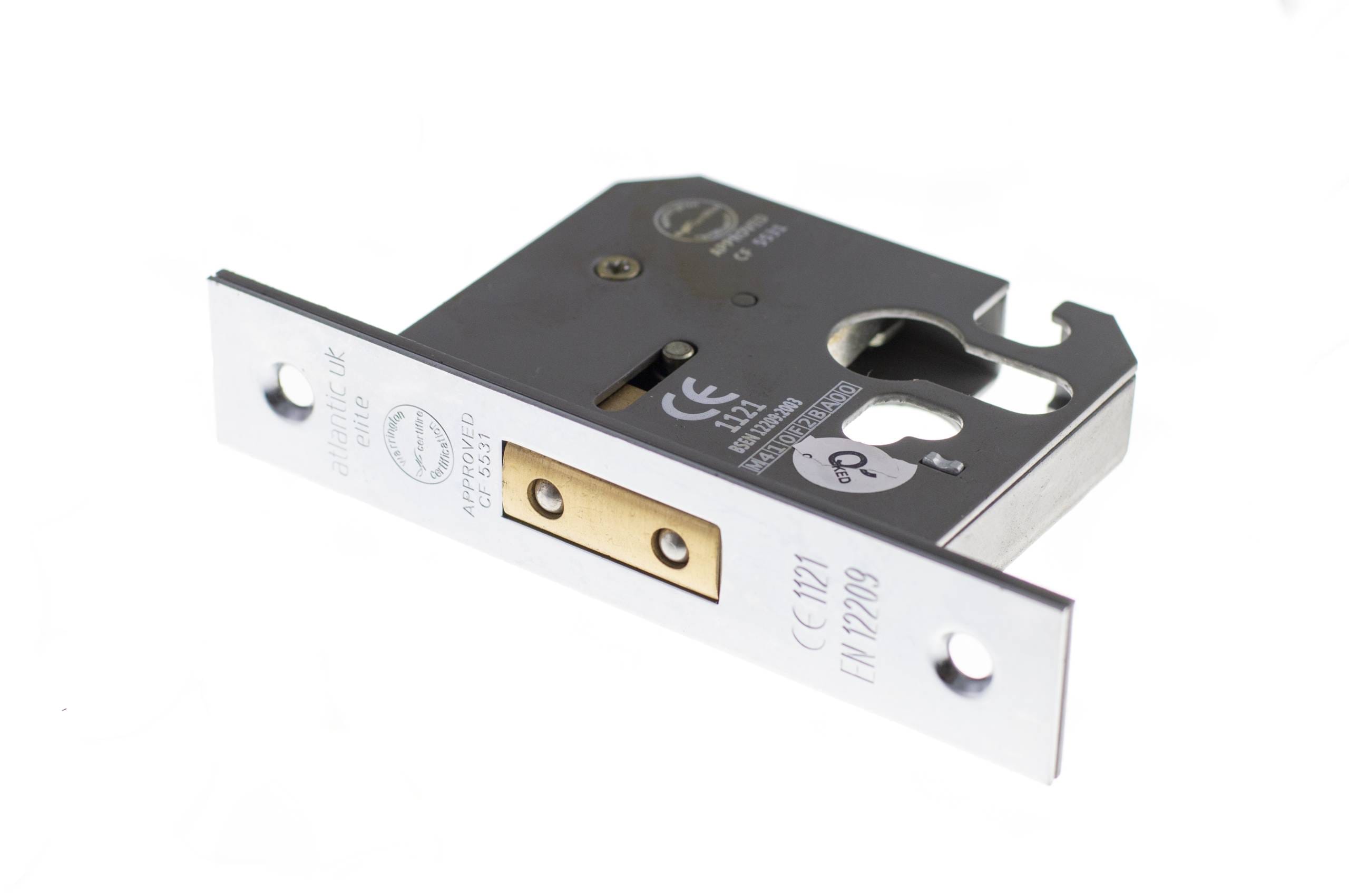 ALKDEADE25PC Atlantic Euro Deadlock [CE] 2.5" - Polished Chrome