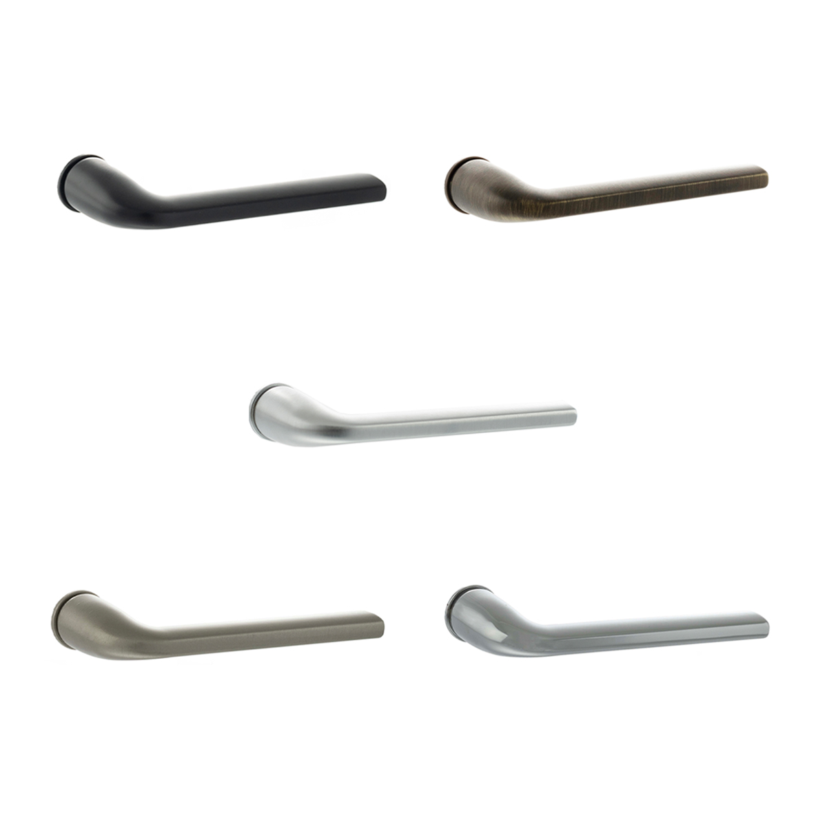 FCR133(finish) Forme Milly Lever Door Handle on Concealed Round Rose - Available in 5 finishes