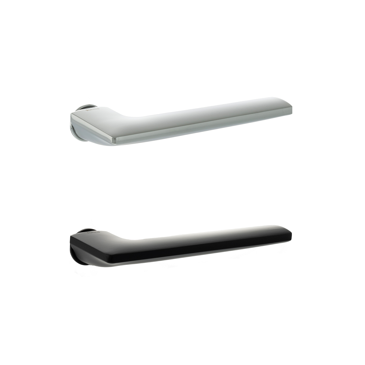 FCR422(finish) Forme Boston Lever Door Handle on Concealed Round Rose - Available in 2 finishes