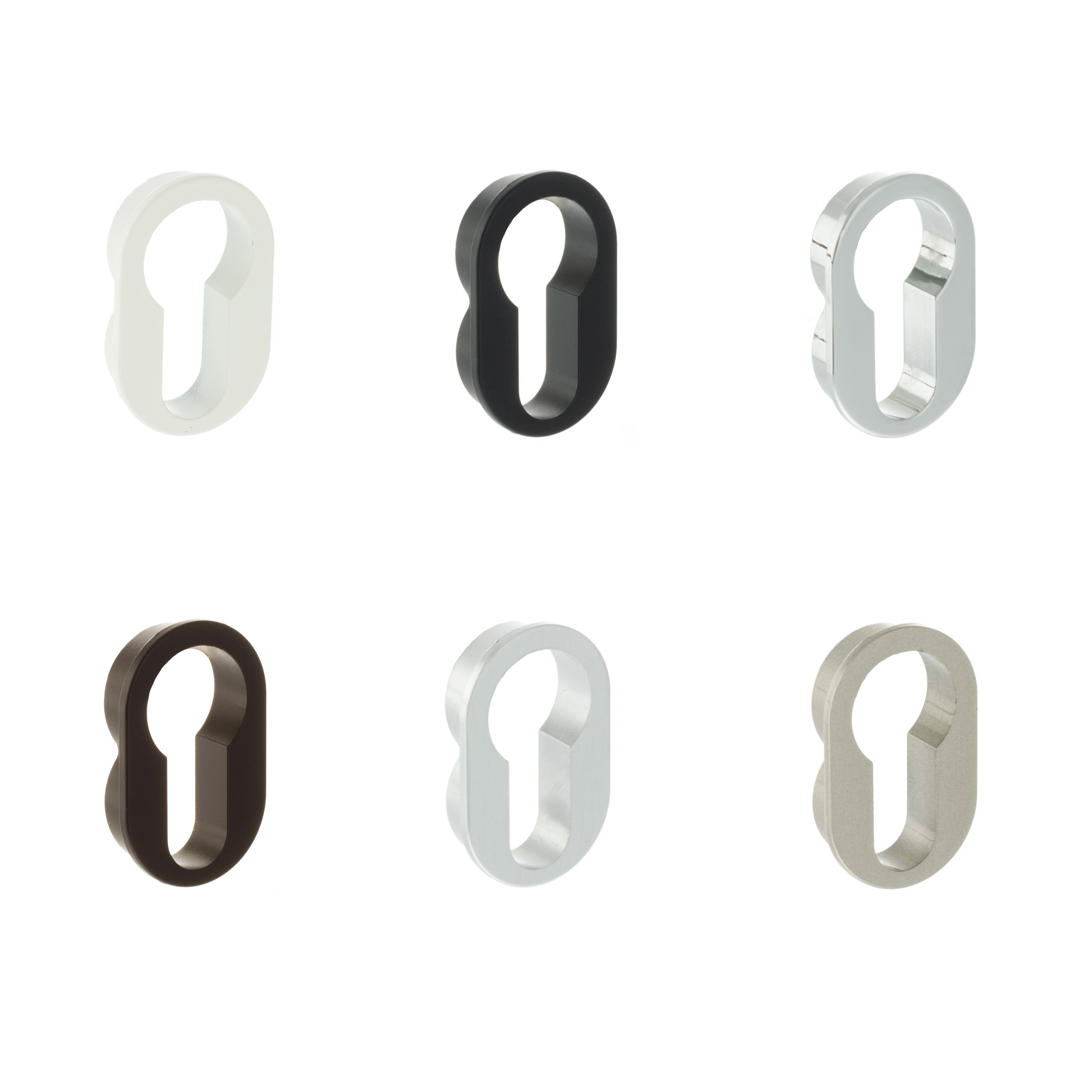 FCRESCE(finish) Forme Concealed Rose Euro Escutcheons Round