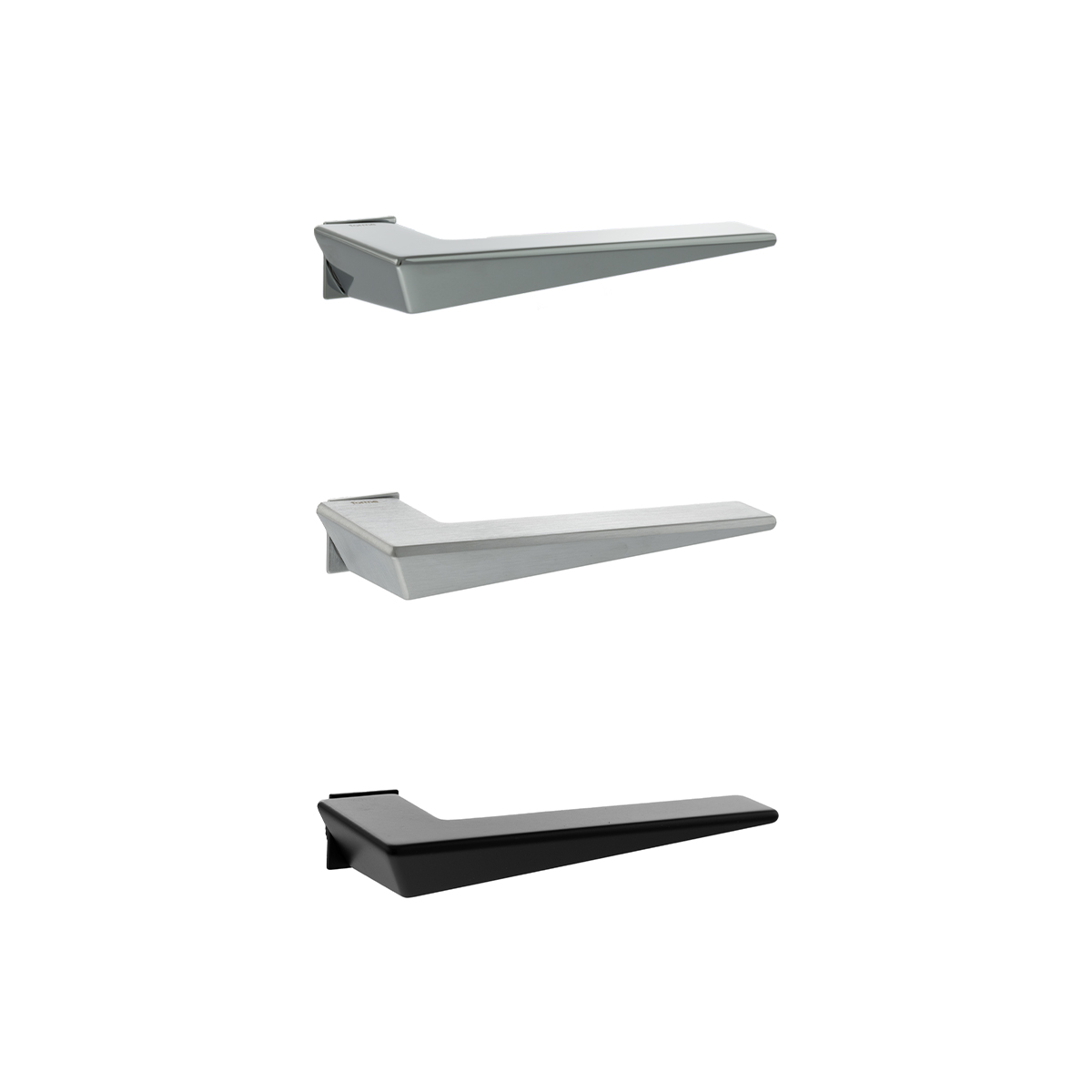 FCS215(finish) Forme Naxos Lever Door Handle on Concealed Square Rose - Available in 3 finishes