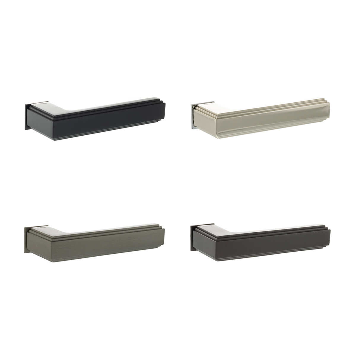 FCS293(finish) Forme Alila Lever Door Handle on Concealed Square Rose - Available in 4 finishes