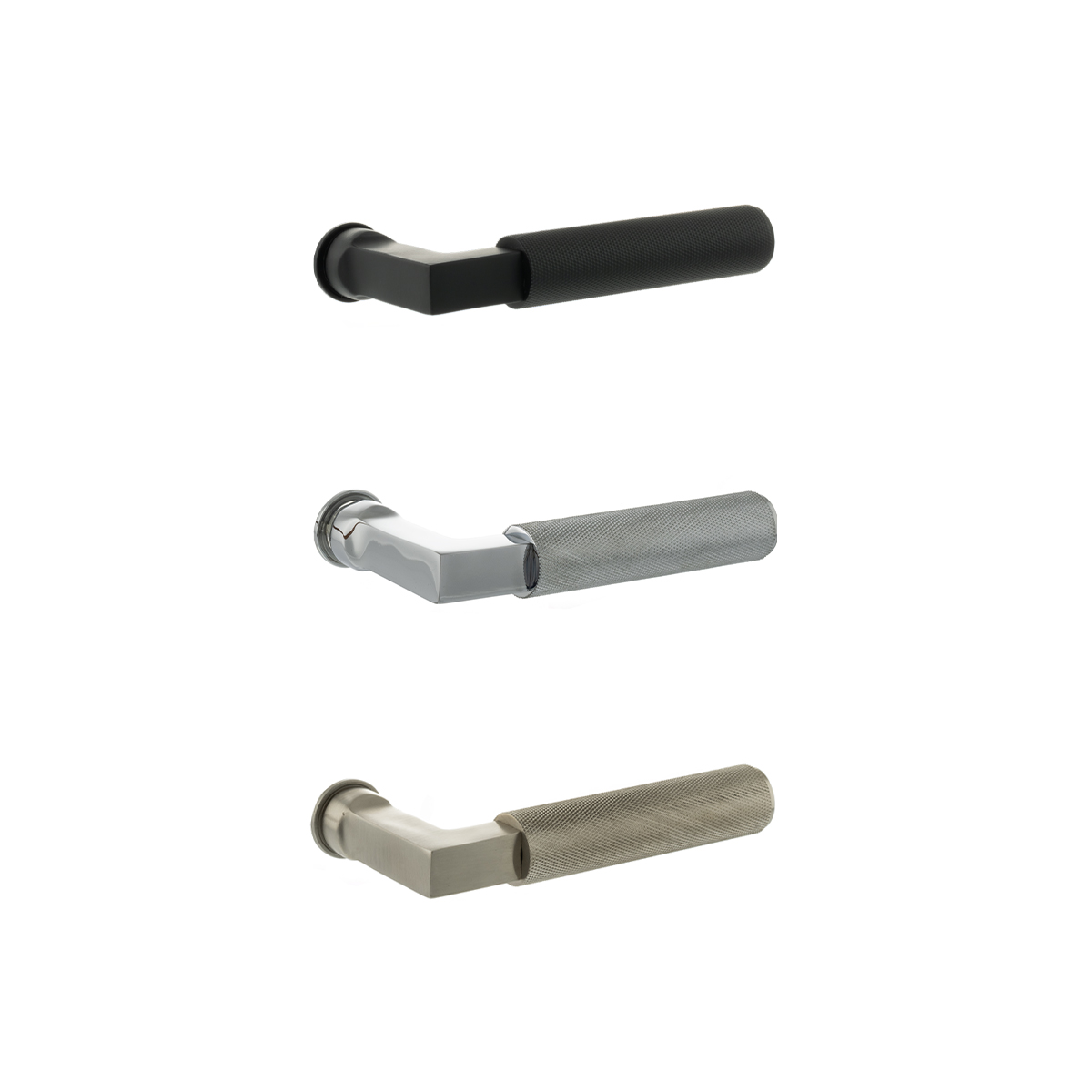 MHCR200(finish) Millhouse Brass Cartwright Lever Door Handle on Concealed Round Rose - Available in 3 finishes