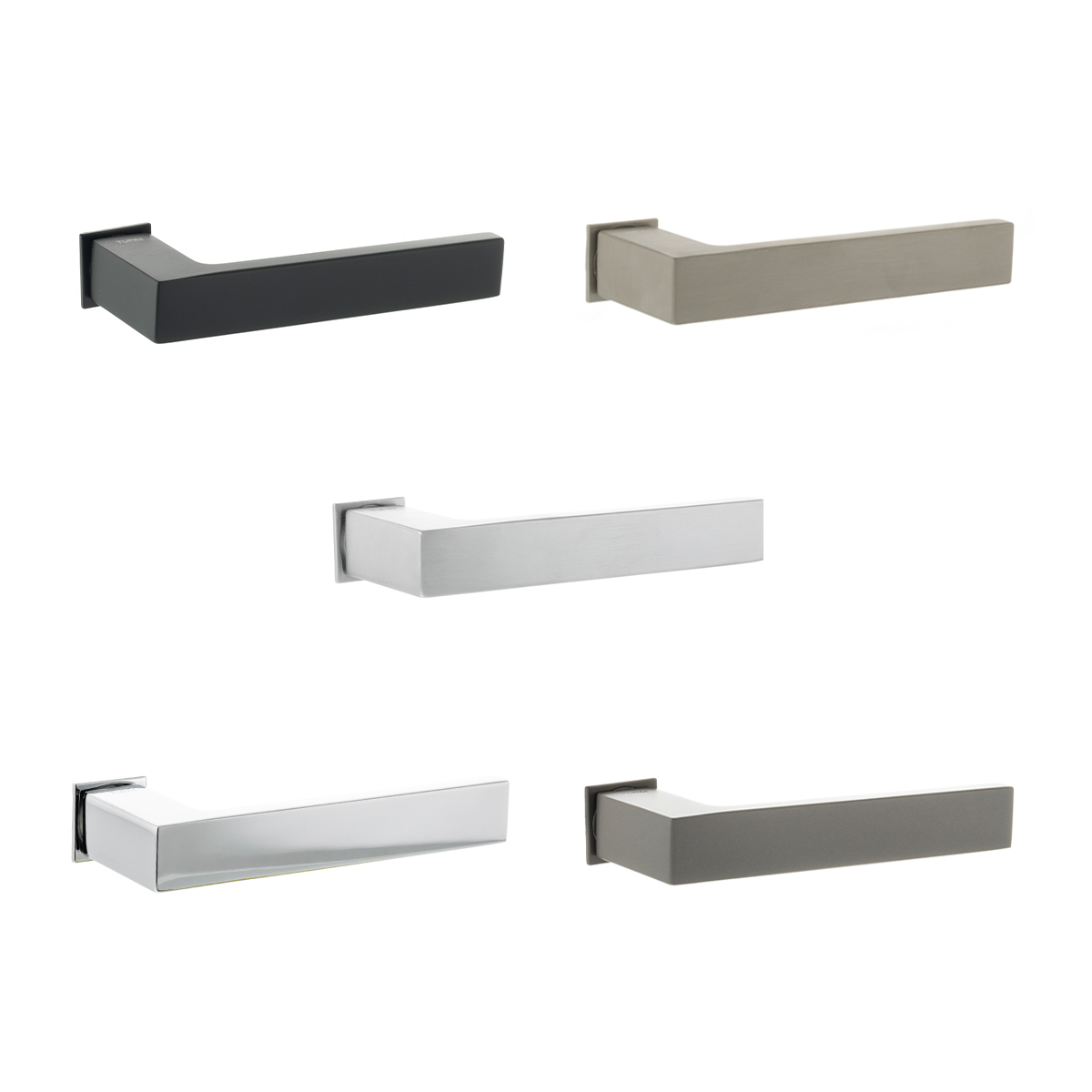 T2275CS(finish) Tupai Rapido RetaLine Rillo Lever Door Handle on Concealed Square Rose - Available in 5 finishes