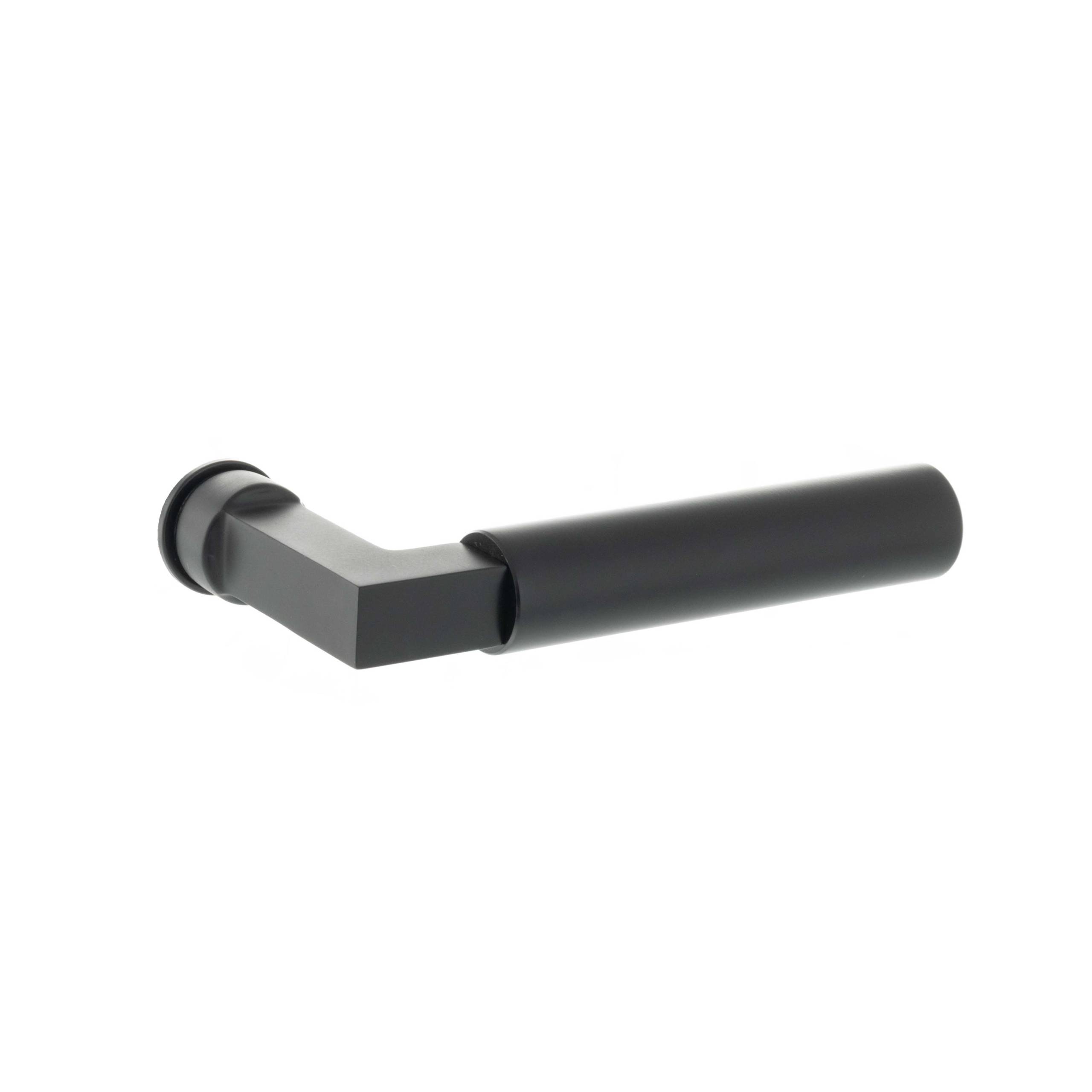 T4071CRMB Tupai Rapido Covas Lever Door Handle on Concealed Square Rose - Pearl Black
