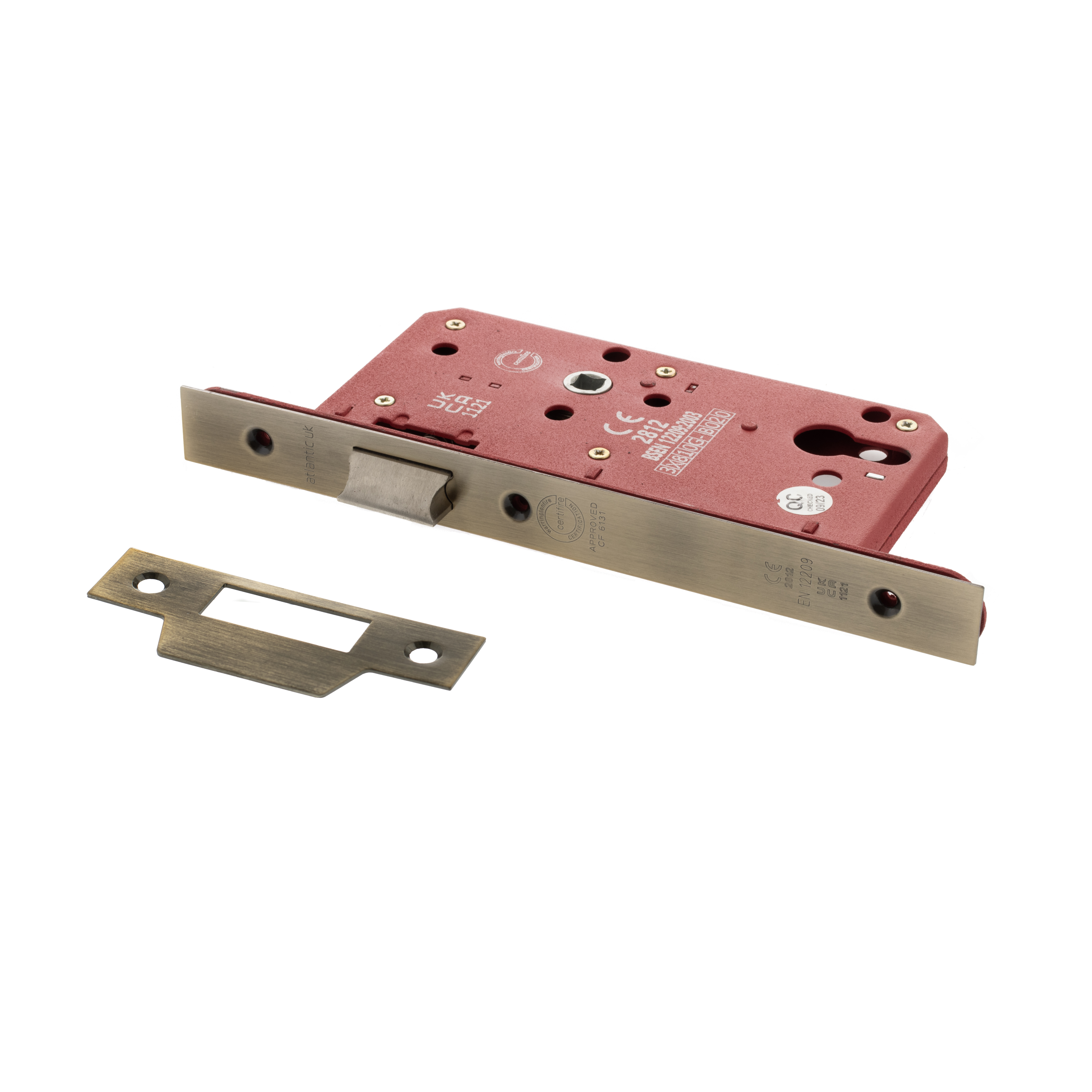 ALKDINL60AB Atlantic DIN Latch 60mm backset - Antique Brass