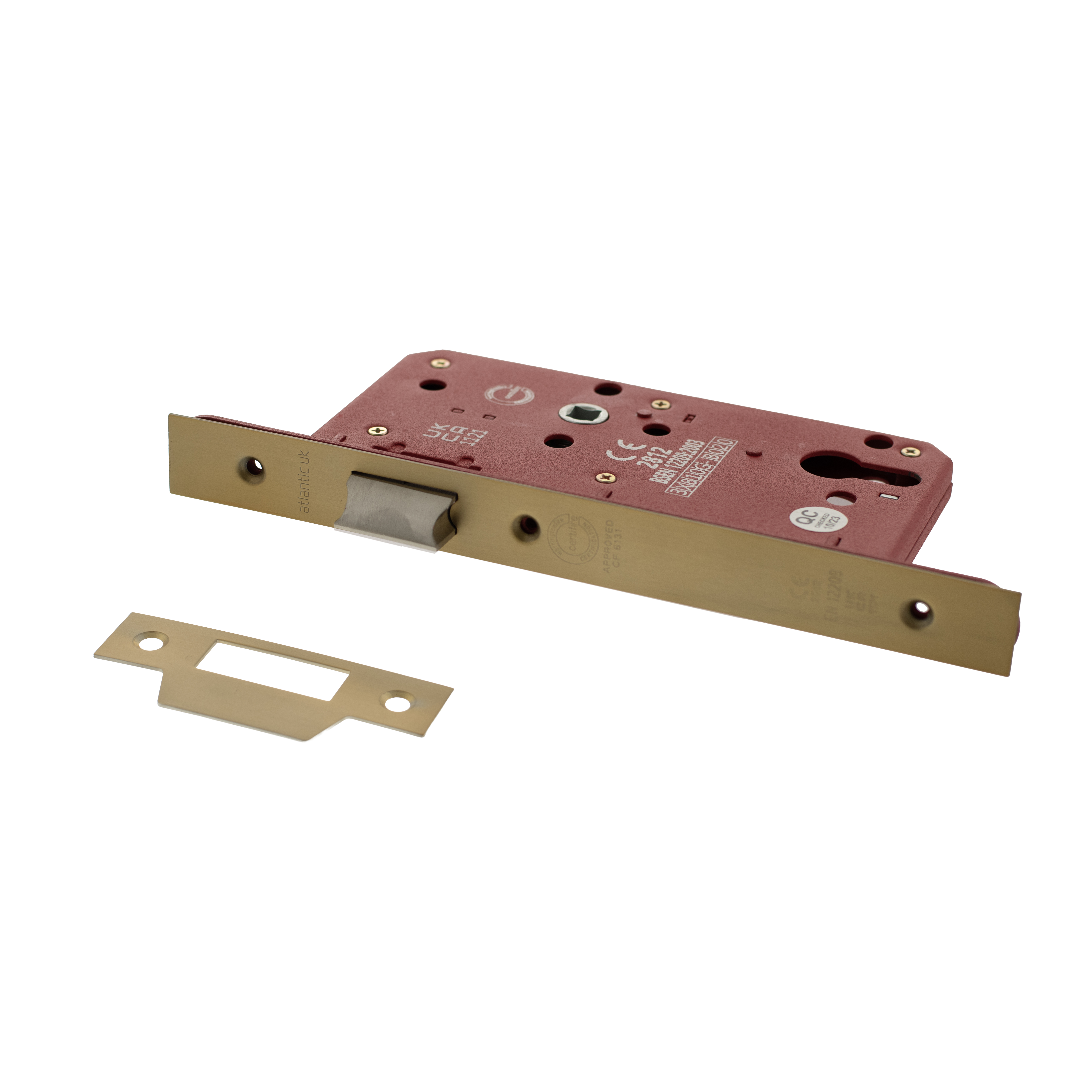 ALKDINL60SB Atlantic DIN Latch 60mm backset - Satin Brass