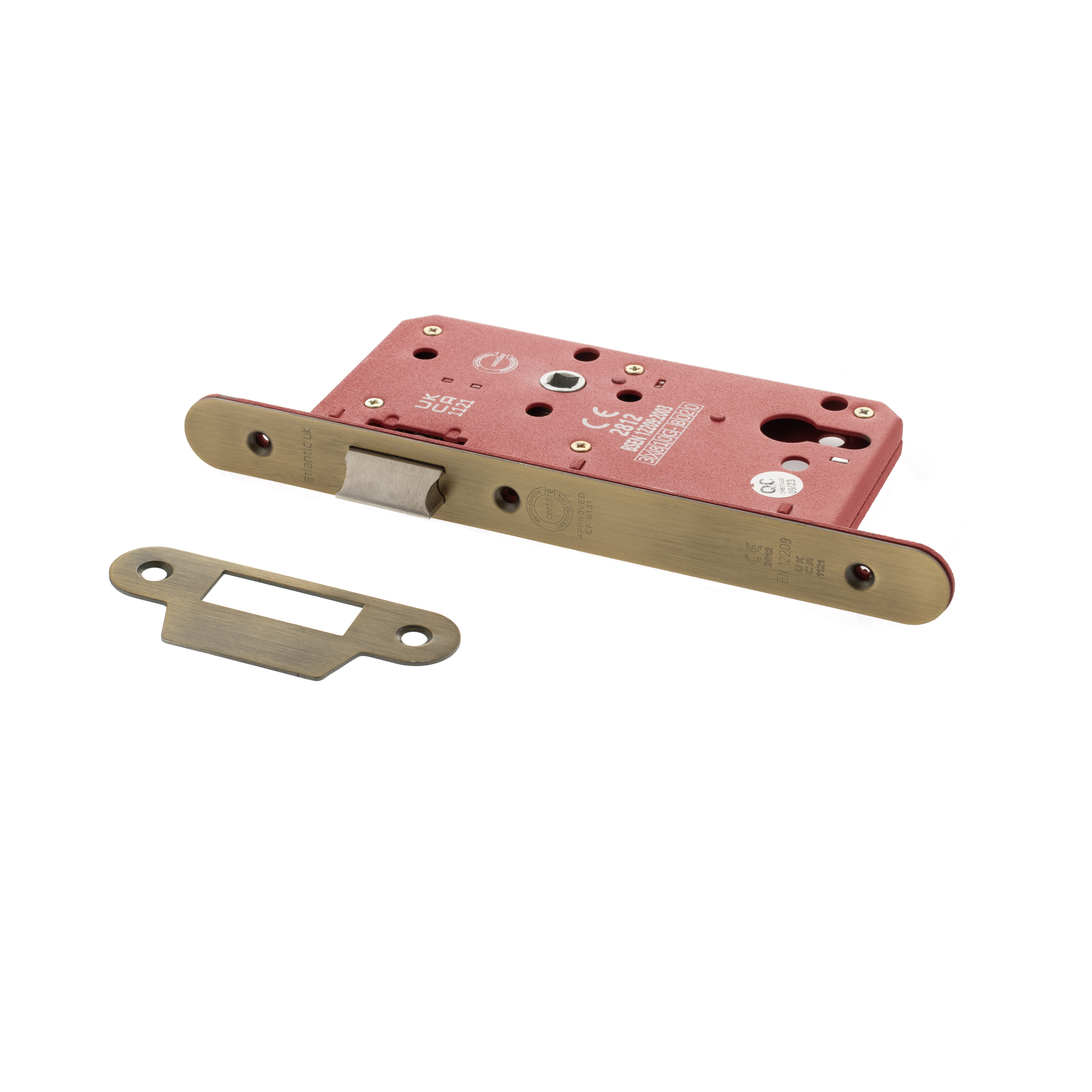 ALKDINRL60MAB Atlantic DIN Radius Latch 60mm backset - Matt Antique Brass