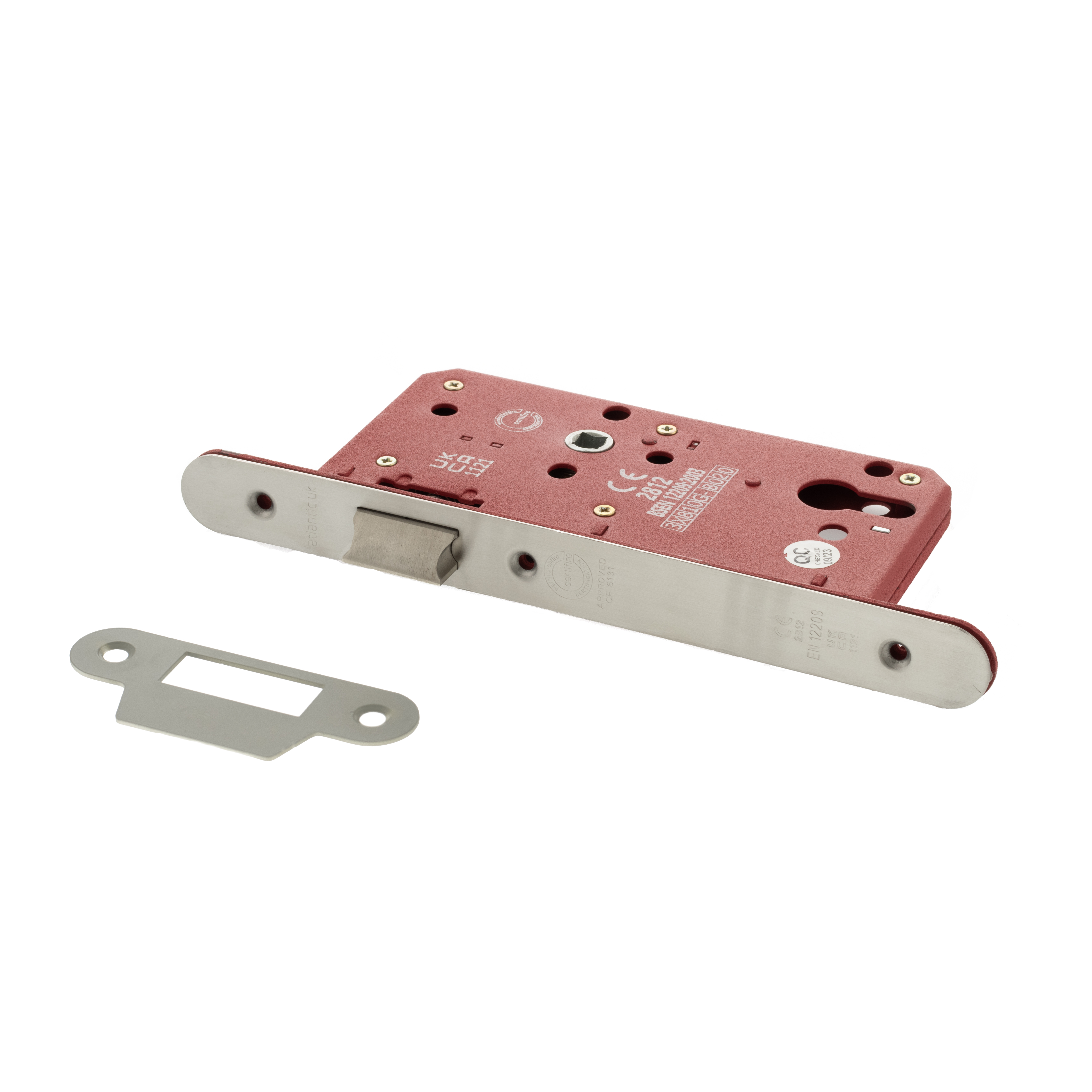 ALKDINRL60SC Atlantic DIN Radius Latch 60mm backset - Satin Chrome