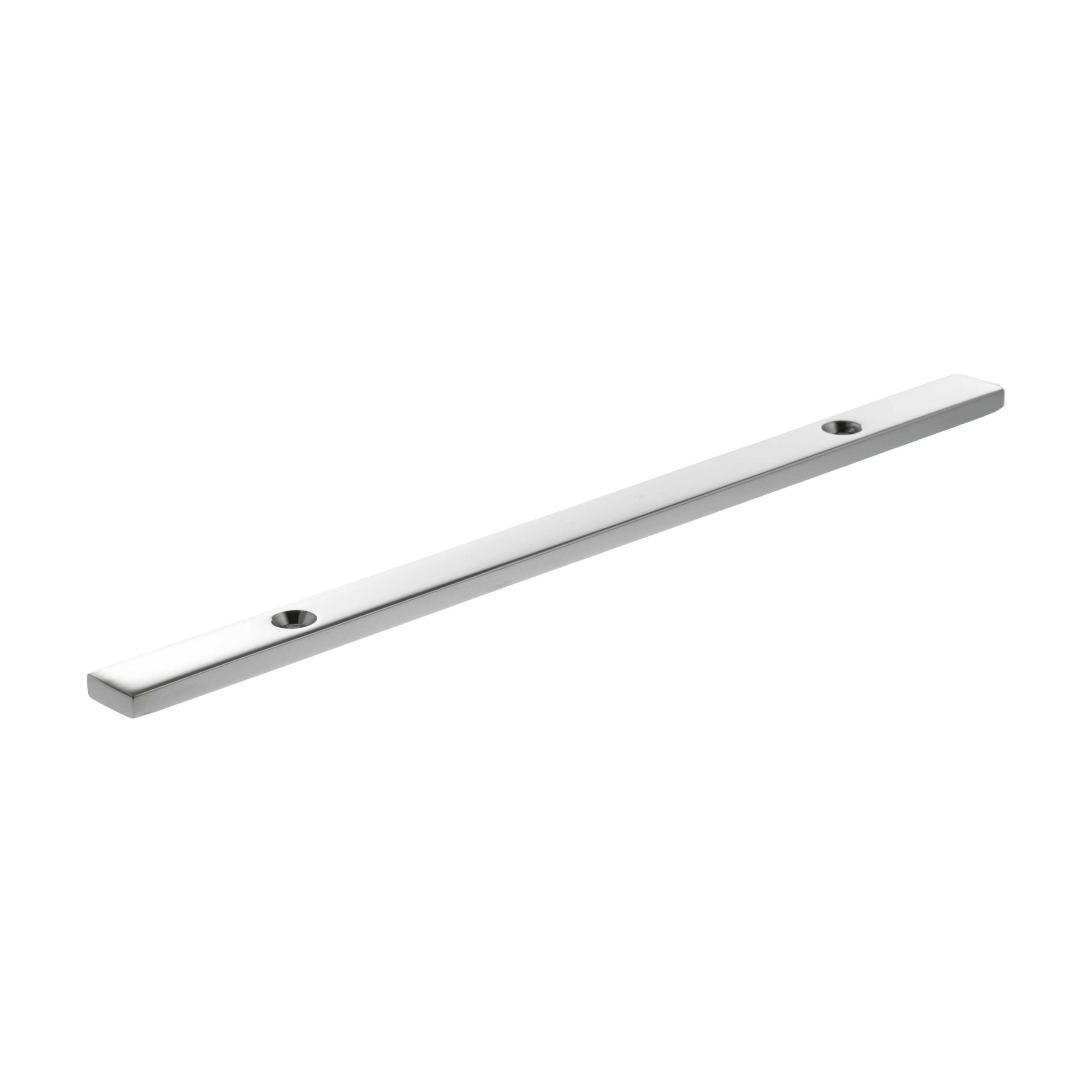 MHCBN128PC Millhouse Brass Long Narrow Cabinet Handle Backplate 128mm - Polished Chrome