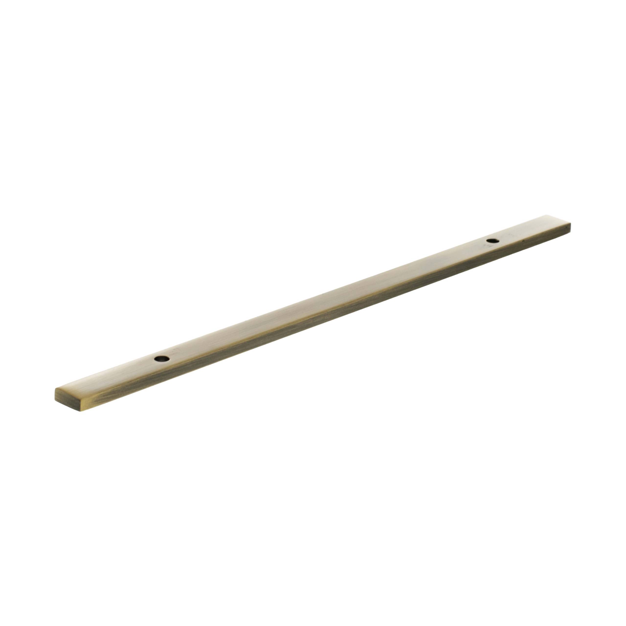MHCBN160AB Millhouse Brass Long Narrow Cabinet Handle Backplate 160mm - Antique Brass