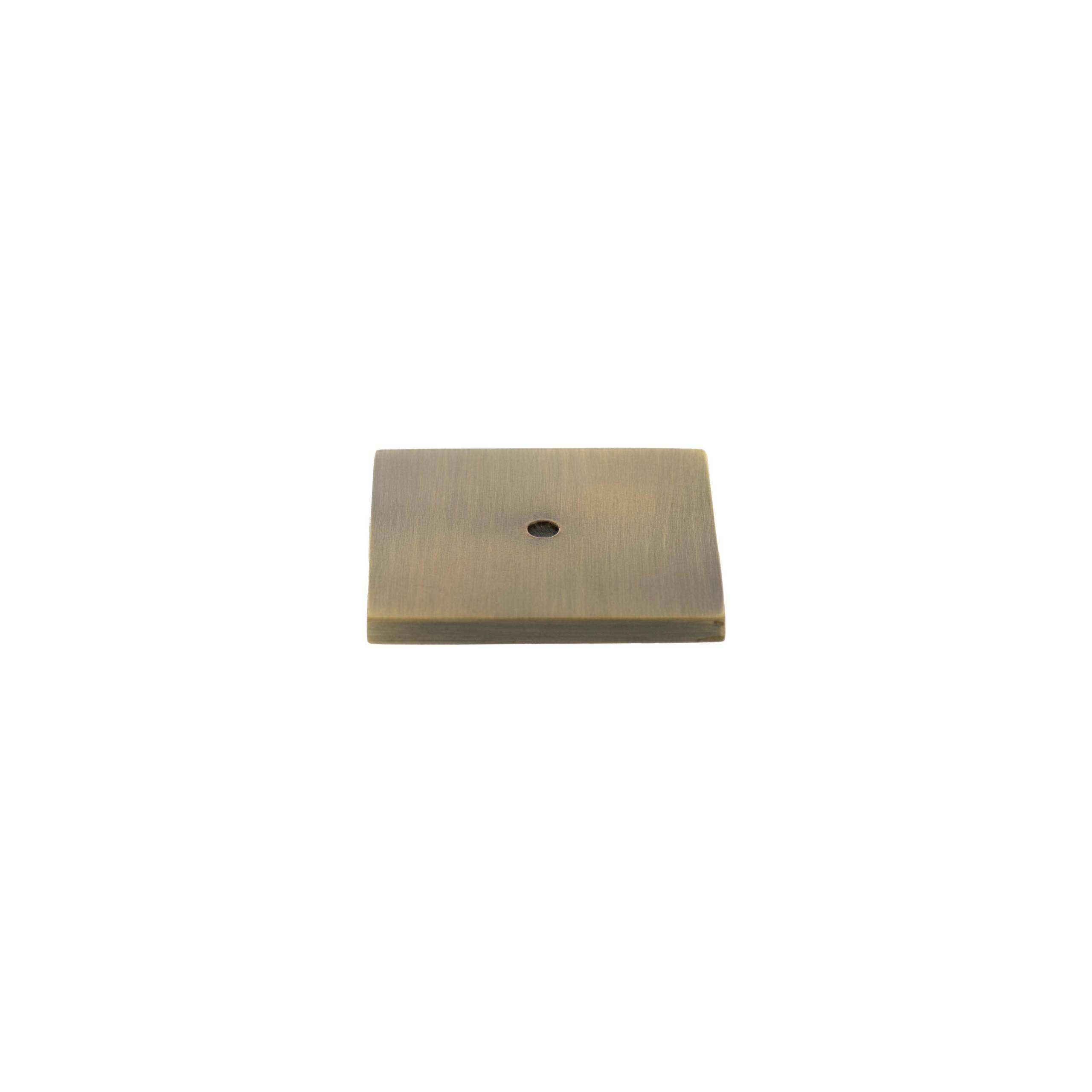 MHCBS50AB Millhouse Brass Square Cabinet Handle Backplate - Antique Brass