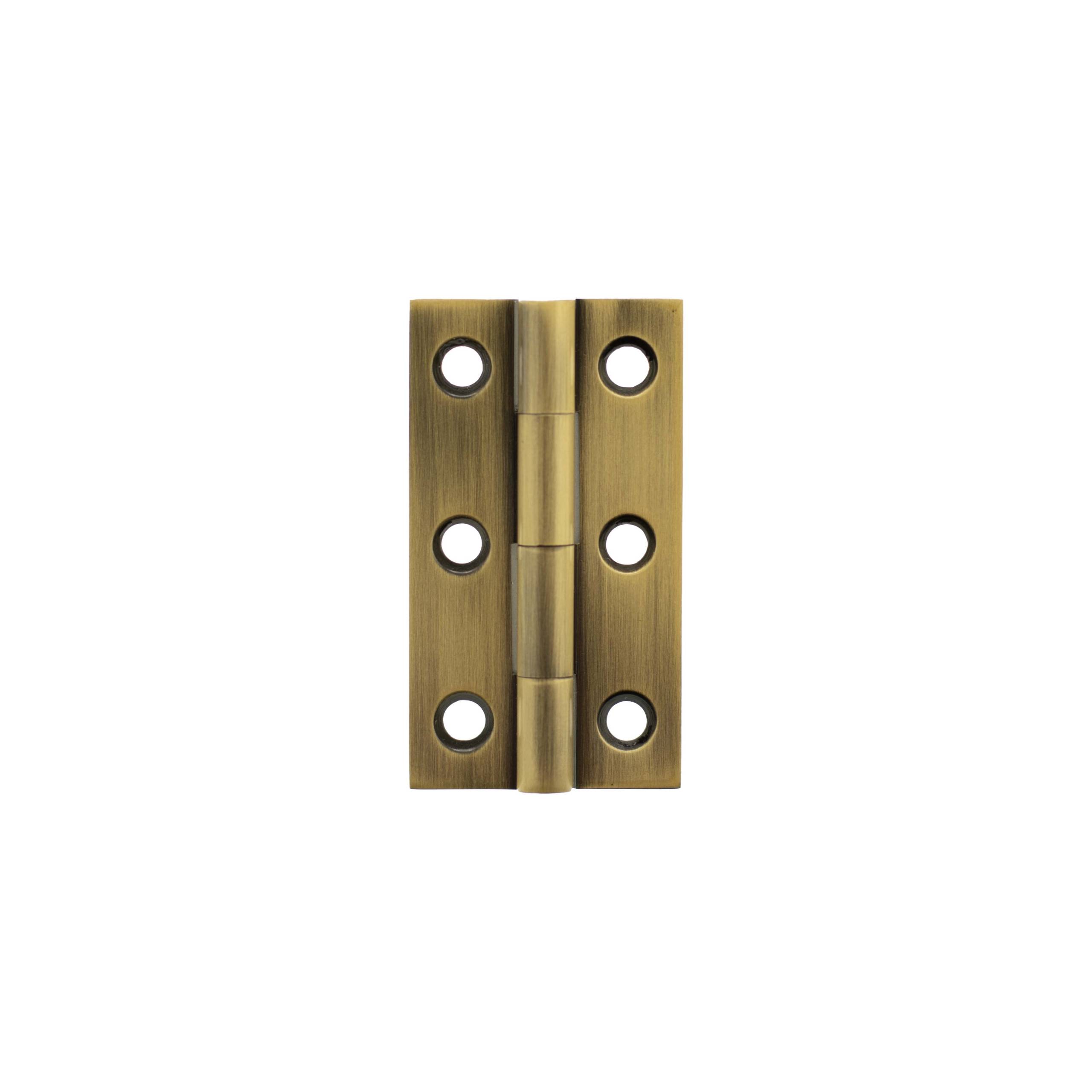 MHBH50AB Millhouse Brass Cabinet Butt Hinges 50mm x 28mm x 2mm - Antique Brass
