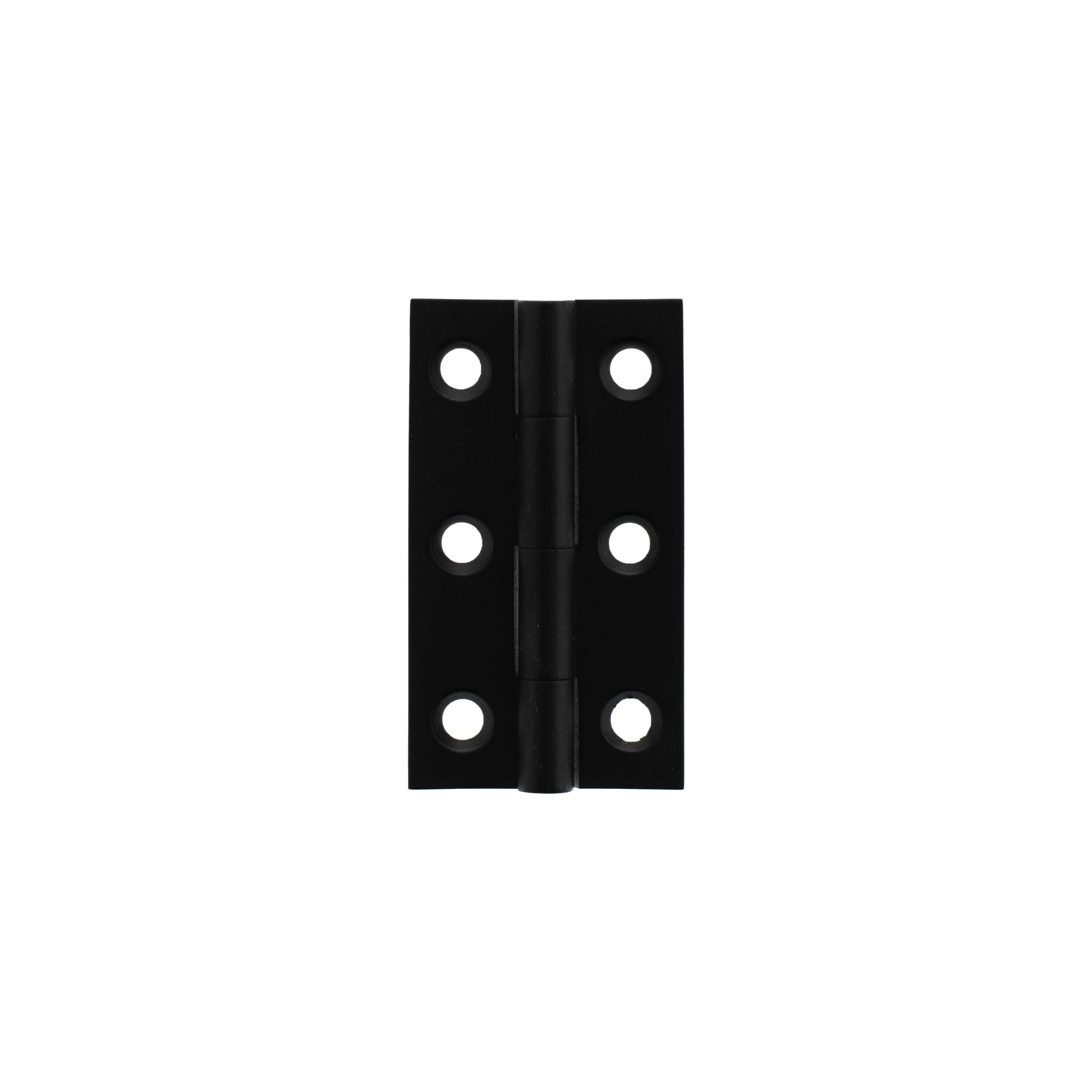 MHBH50MB Millhouse Brass Cabinet Butt Hinges 50mm x 28mm x 2mm - Matt Black