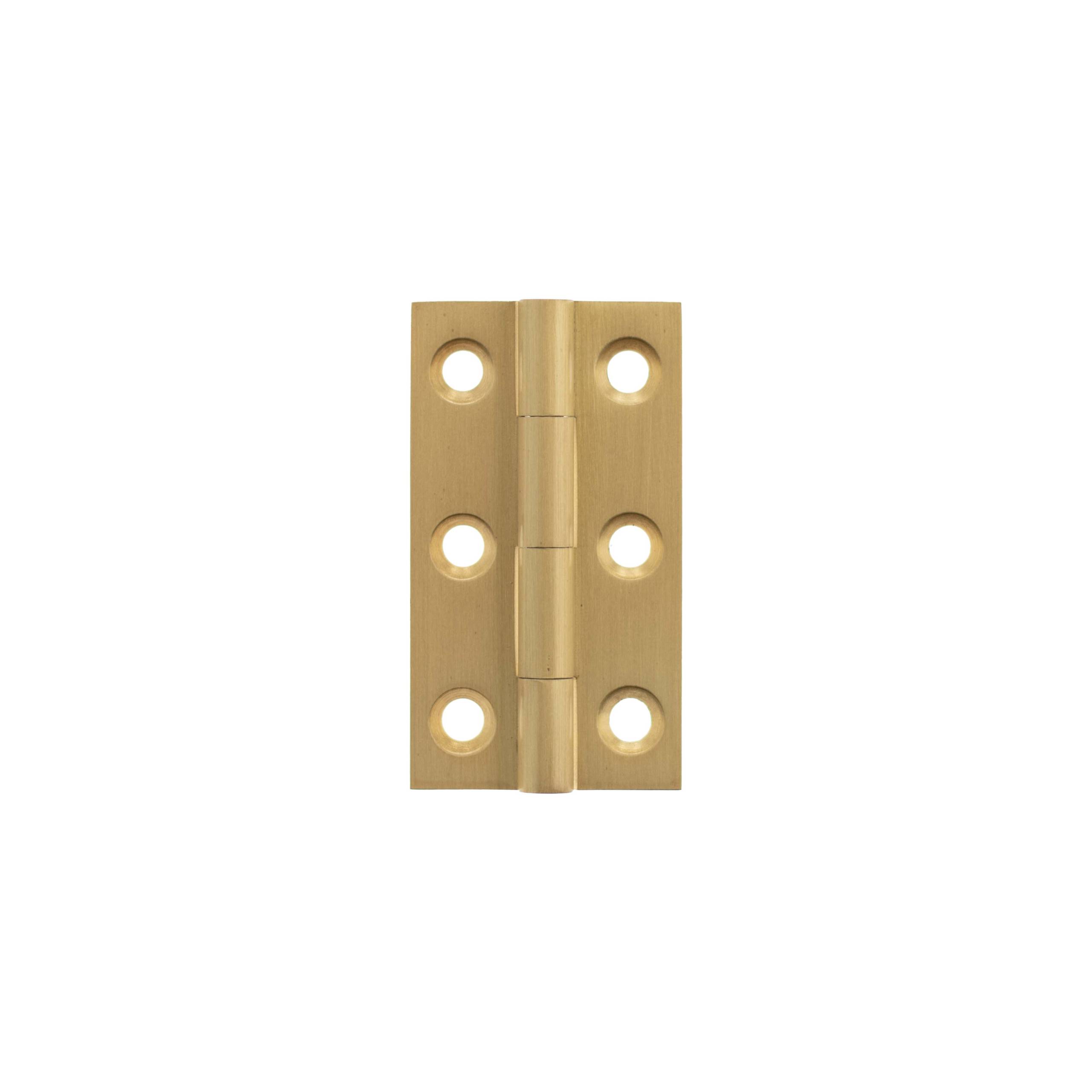 MHBH50SB Millhouse Brass Cabinet Butt Hinges 50mm x 28mm x 2mm - Satin Brass