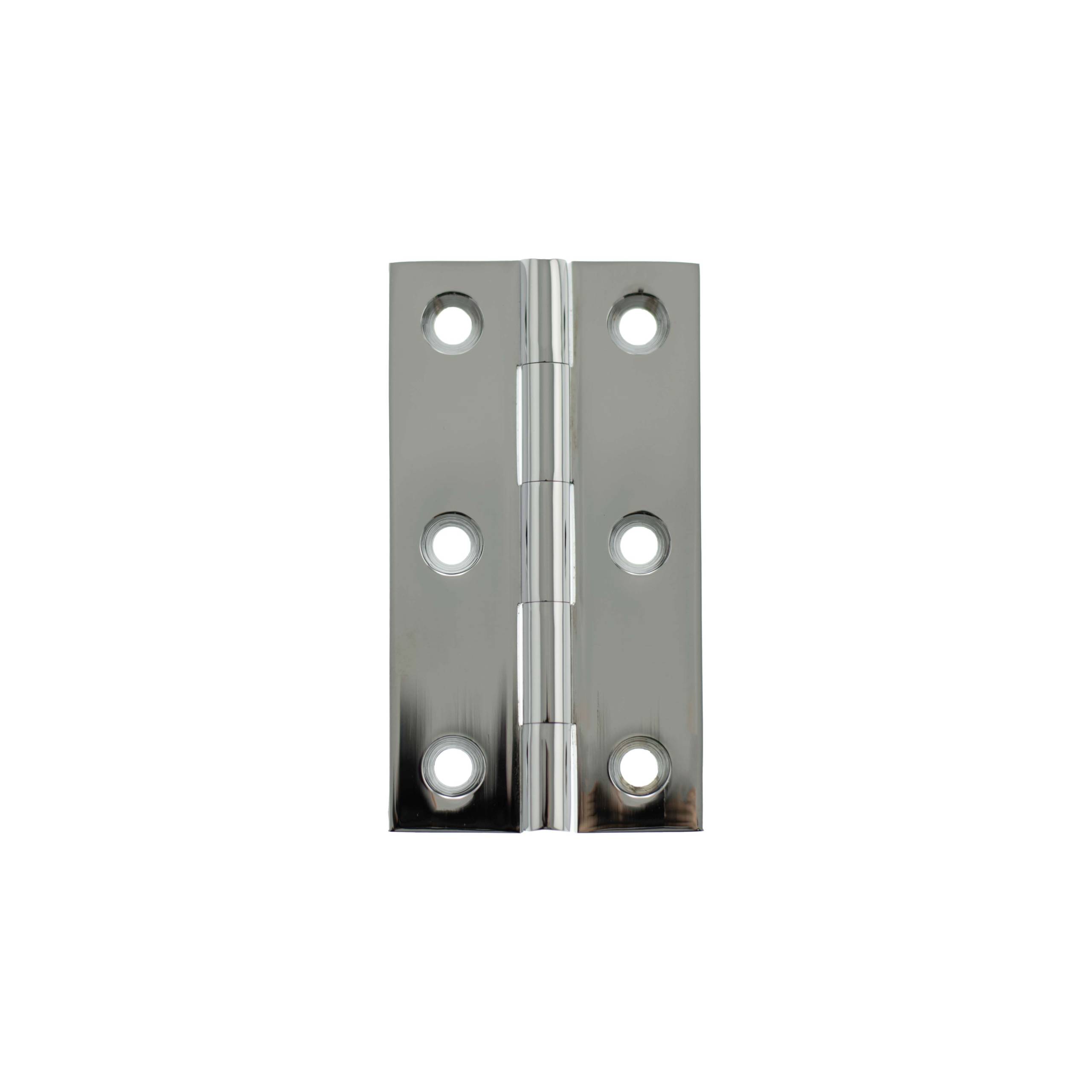 MHBH64PC Millhouse Brass Cabinet Butt Hinges 64mm x 35mm x 2mm - Polished Chrome