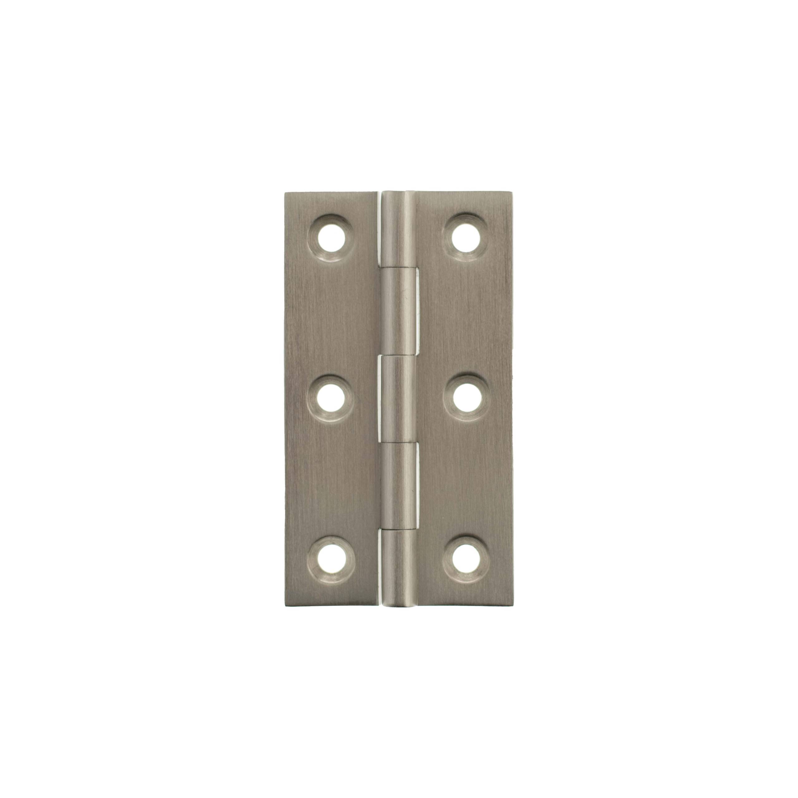 MHBH64SN Millhouse Brass Cabinet Butt Hinges 64mm x 35mm x 2mm - Satin Nickel