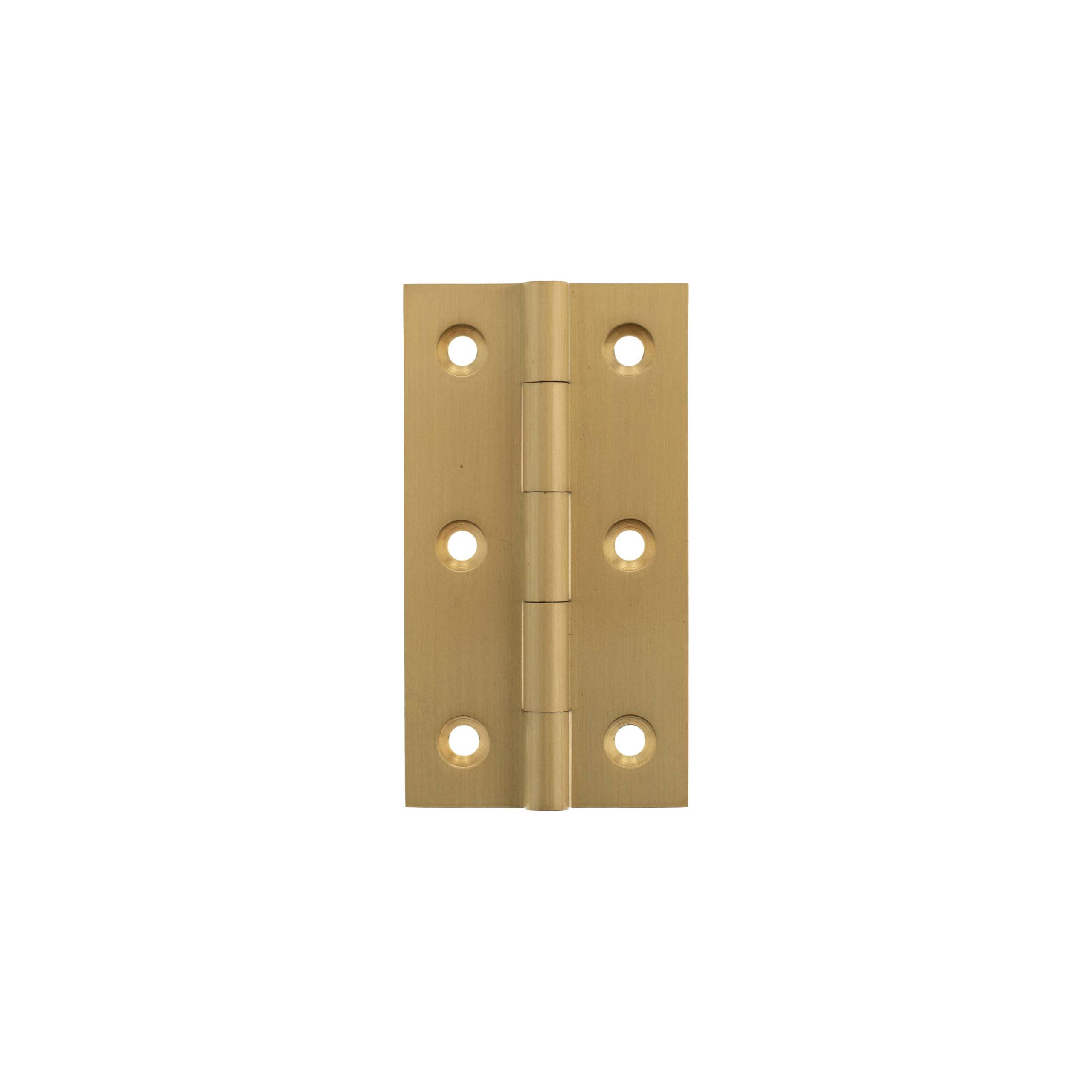 MHBH75SB Millhouse Brass Cabinet Butt Hinges 75mm x 41mm x 2mm - Satin Brass